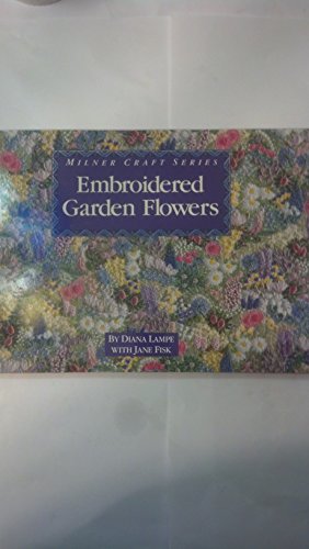 Embroidered Garden Flowers - Milner Craft Series - Handmade Floral Embroidery for Home Decor, DIY Crafts & Gift Giving