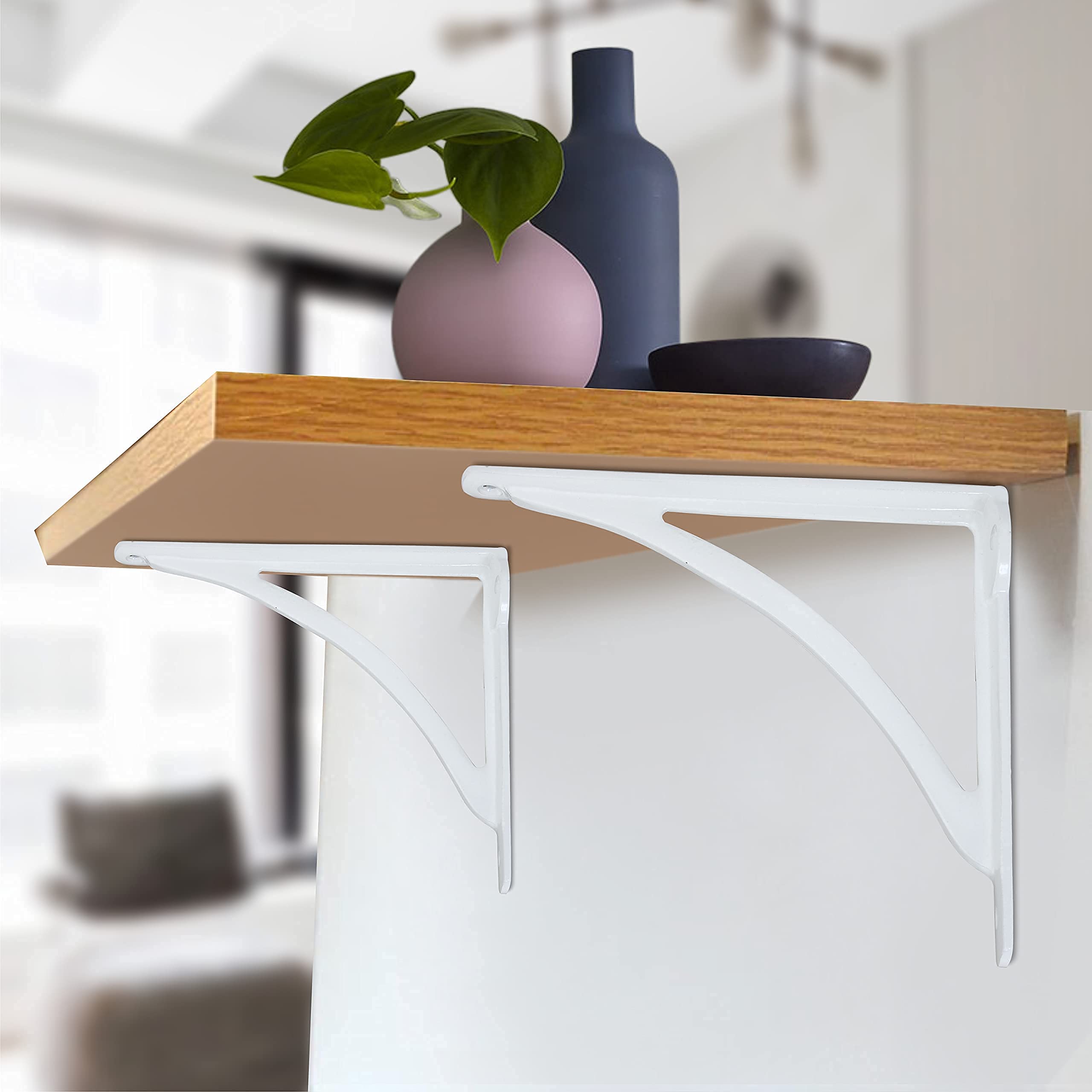 Heavy Duty Black Shelf Brackets 7.75