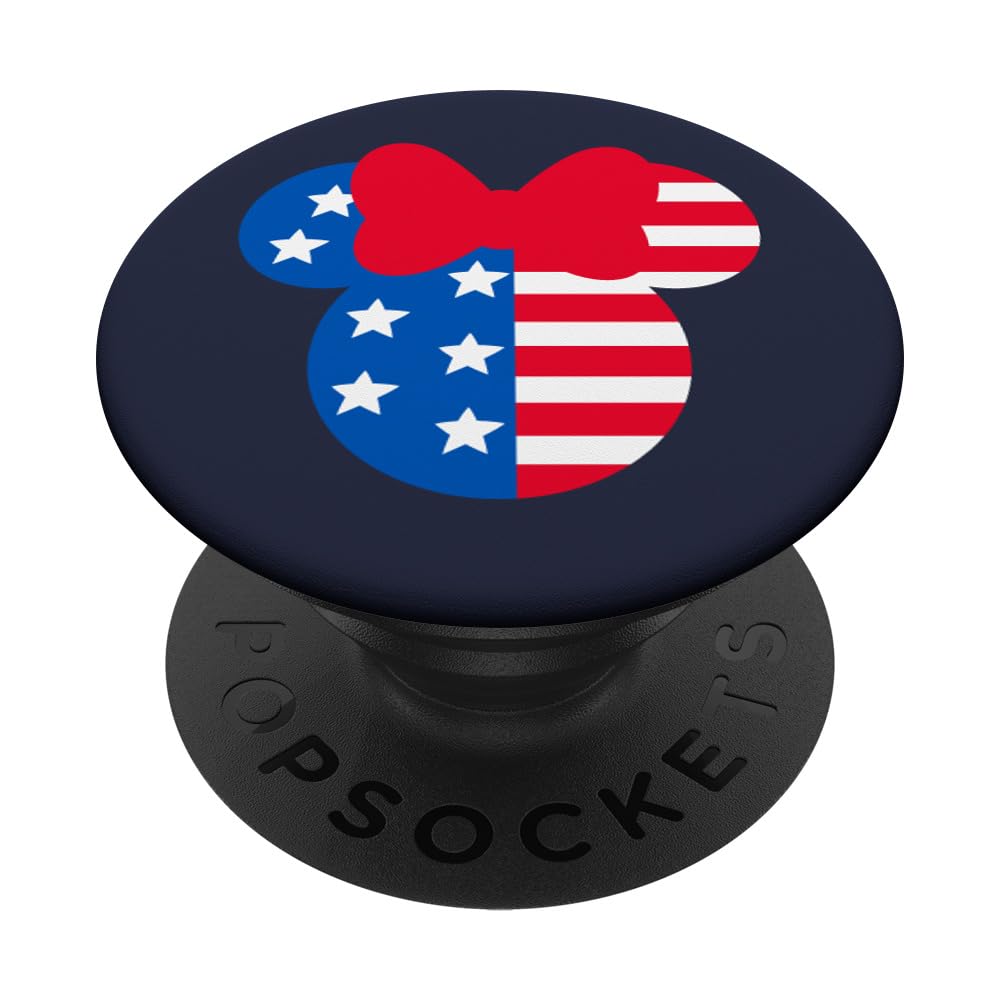 Disney Minnie Mouse Americana PopSockets Standard PopGrip - Swappable Phone Grip & Stand for iPhone, Samsung, Smartphones - Perfect for Selfies, Gaming, and Everyday Use