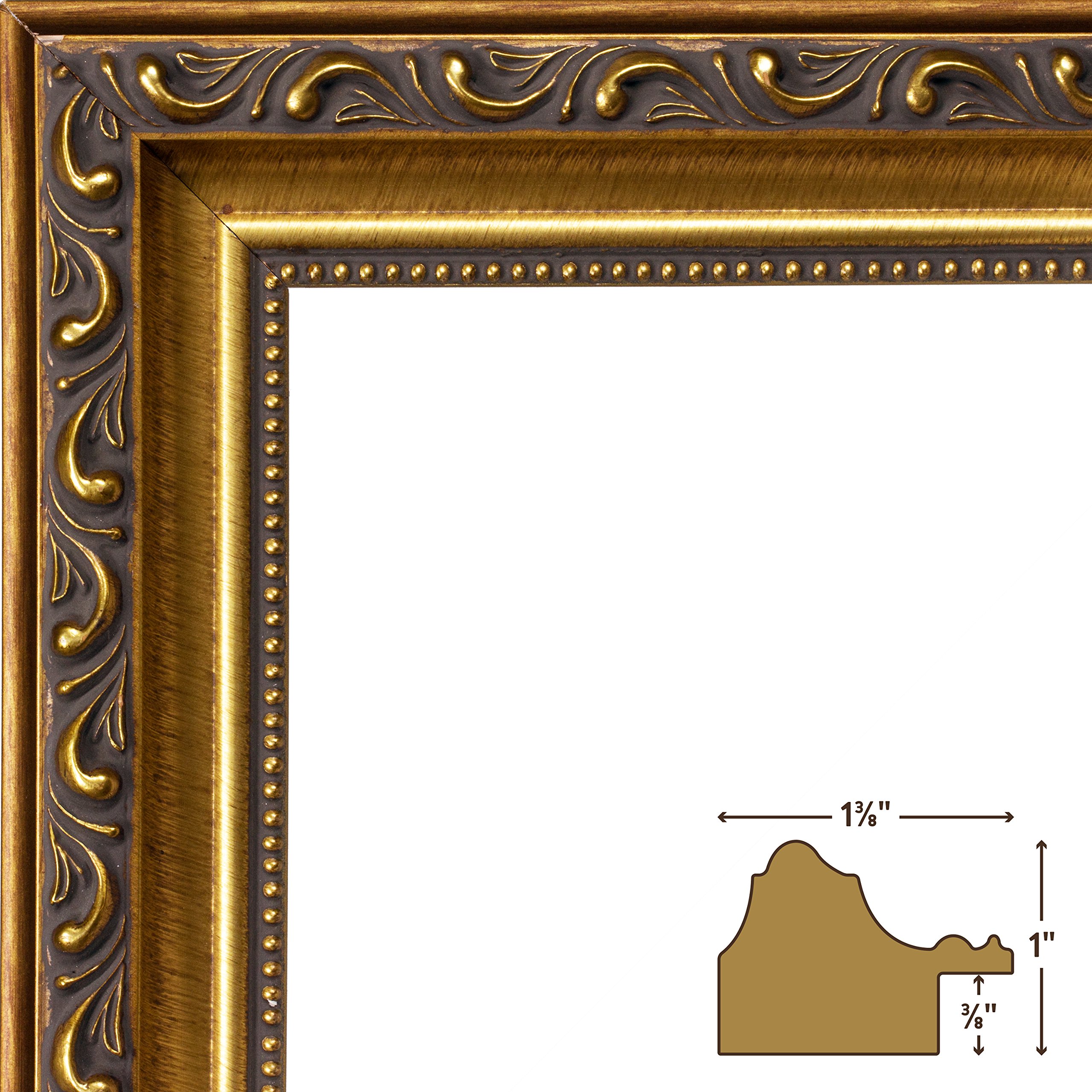 Antique Gold Picture Frame 24x36 Inch - Elegant Wall Decor for Photos & Art