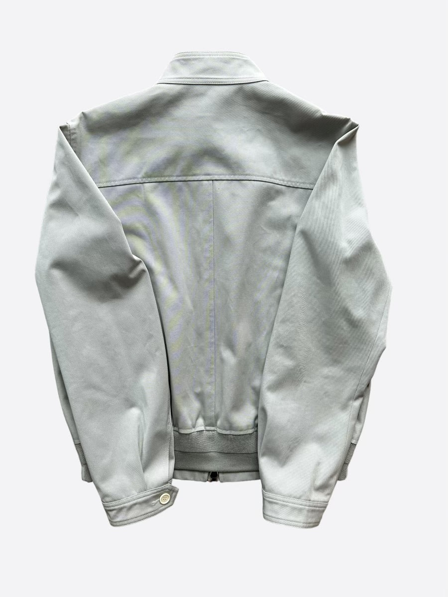 Dior Jordan Air Dior Grey Embroidered Jacket - Men's Luxury Streetwear Fashion Hoodie for Casual Wear & Sneakerhead Outfits