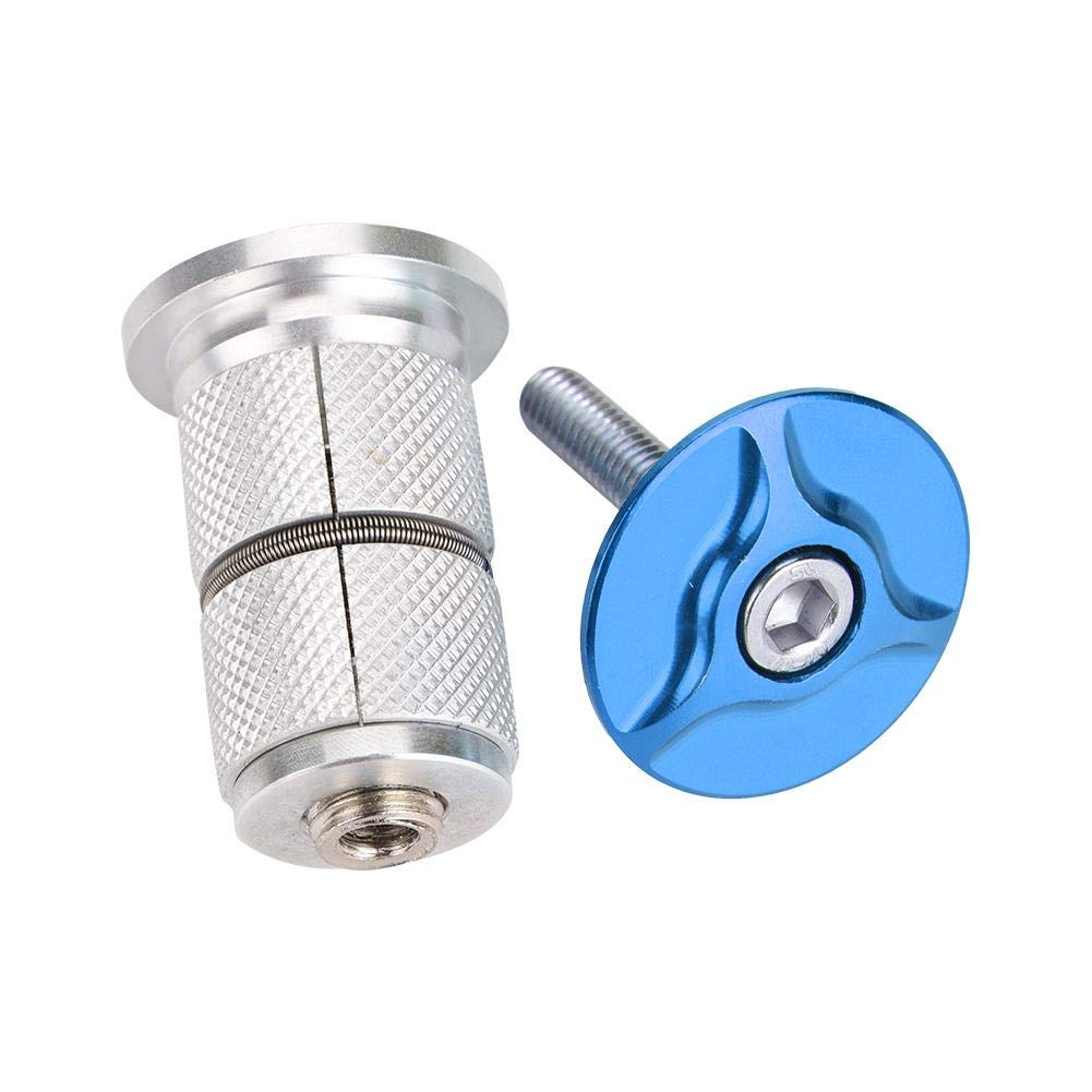 VGEBY1 Aluminum Alloy Bike Stem Headset - 1/1.25 Inch Cycling Headset Top Cap Expander for Road & Mountain Bikes | Perfect for Bike Maintenance & Upgrades