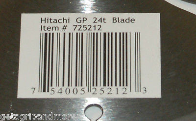 Hitachi 24T 7-1/4 Inch Thin Kerf Combination Circular Saw Blade - Perfect for Woodworking, Framing, and DIY Projects