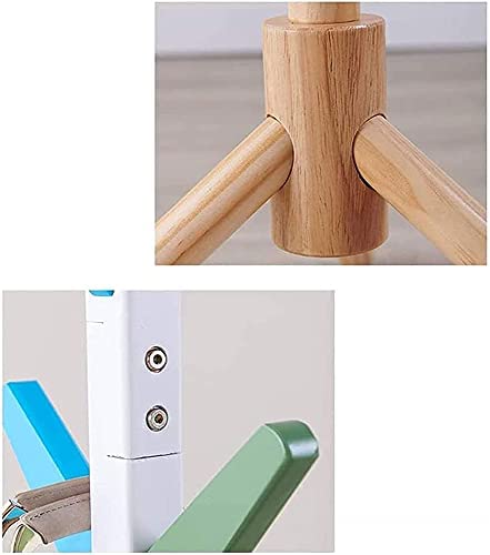 Multi-Functional Wall Mounted Coat Rack with Colorful Hangers - Space Saving Entryway Organizer for Home, Kids Room & Restaurant Entrance | Perfect for Hanging Coats, Hats, Bags & Drying Clothes