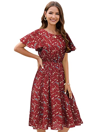 062wine-red Flower