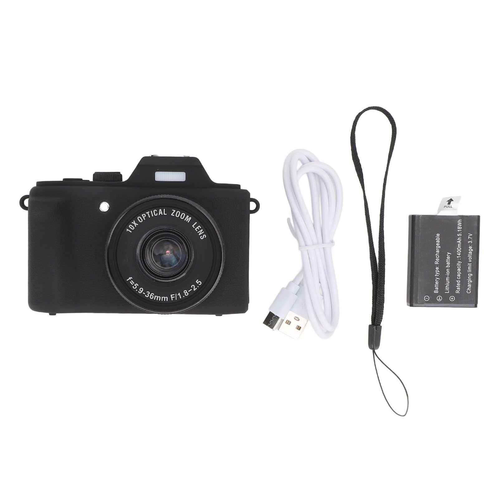 2.7K 48MP Digital Camera with 3in LCD Screen | 6X Optical Zoom & 4X Digital Zoom | Point and Shoot Vlogging Camera for YouTube, Travel, Parties & Family Events | Perfect for Beginners, Content Creators & Everyday Photography