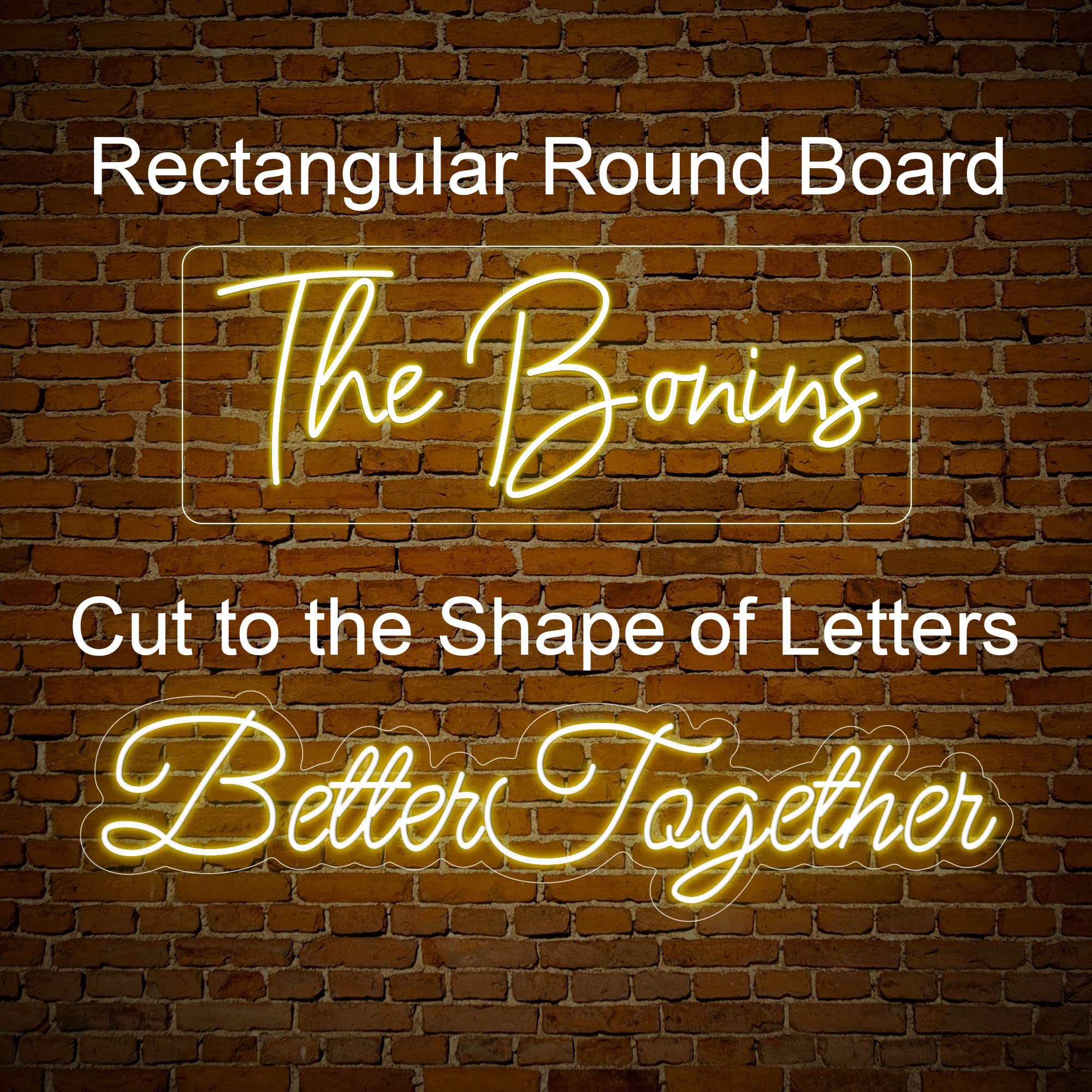 Custom LED Neon Sign - Personalized Name & Logo Neon Light for Wedding, Birthday Party, Home, Bedroom, Living Room, Game Room & Bar Decor - Unique Wall Art & Mother's Day Gift Ideas - Perfect for Indoor & Outdoor Decoration