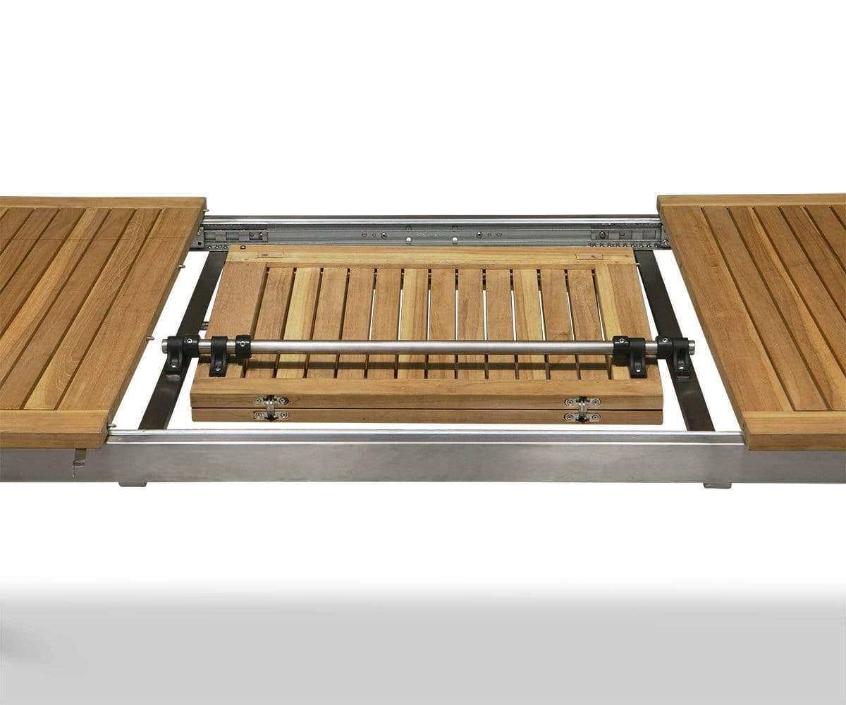 Farino Outdoor Extension Dining Table - Expandable Patio Table for 6-10 People, Weather-Resistant & Durable - Perfect for Backyard BBQs, Garden Parties & Outdoor Entertaining
