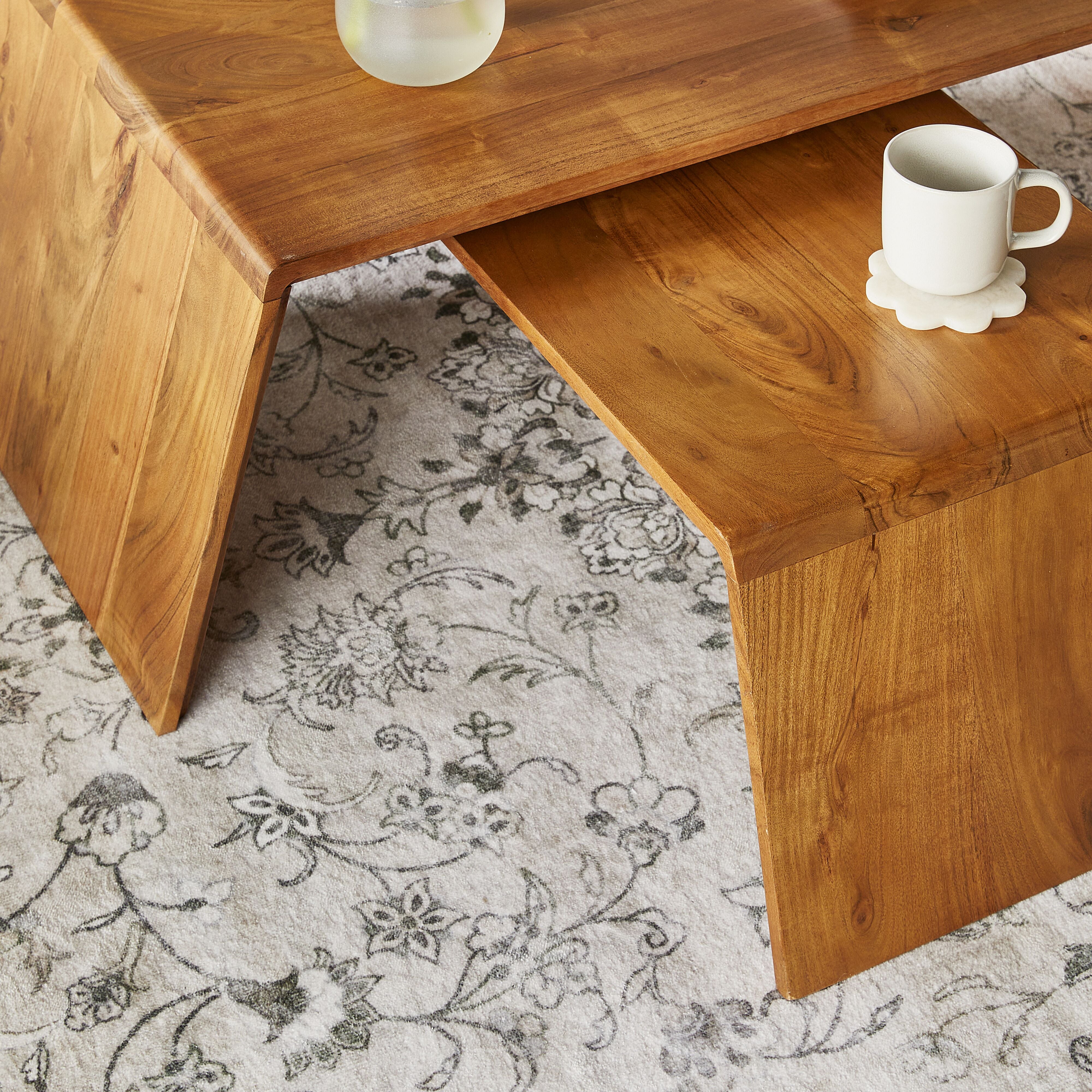 Modern Brix Nested Coffee Table Set - 45.3