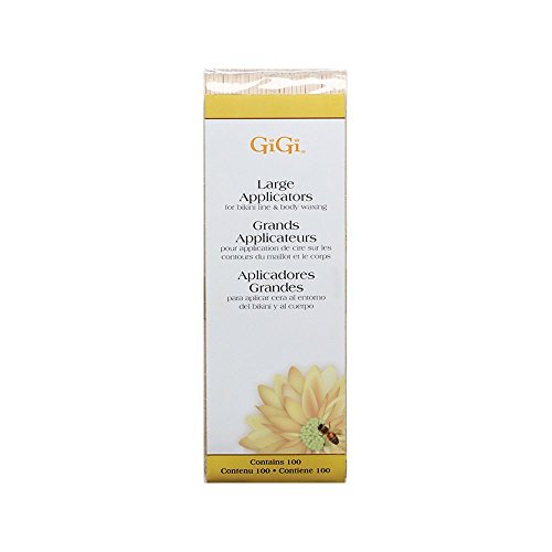 Gigi Honee Wax Applicators - Large 100-Count (Pack of 12) | Professional Waxing Sticks for Hair Removal, Eyebrow Shaping & Bikini Line | At-Home & Salon Use