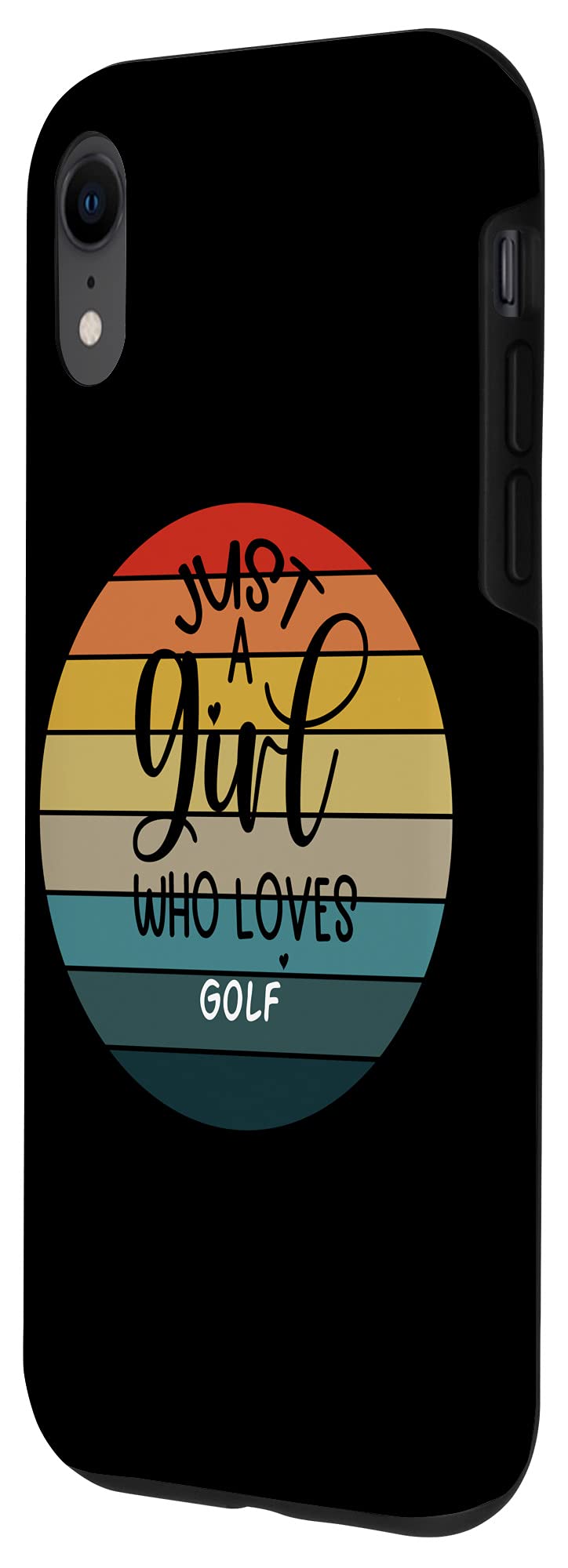 Vintage iPhone XR Case - Just A Girl Who Loves Golf Design | Trendy Protective Cover for Women | Perfect for Golf Lovers & Everyday Use