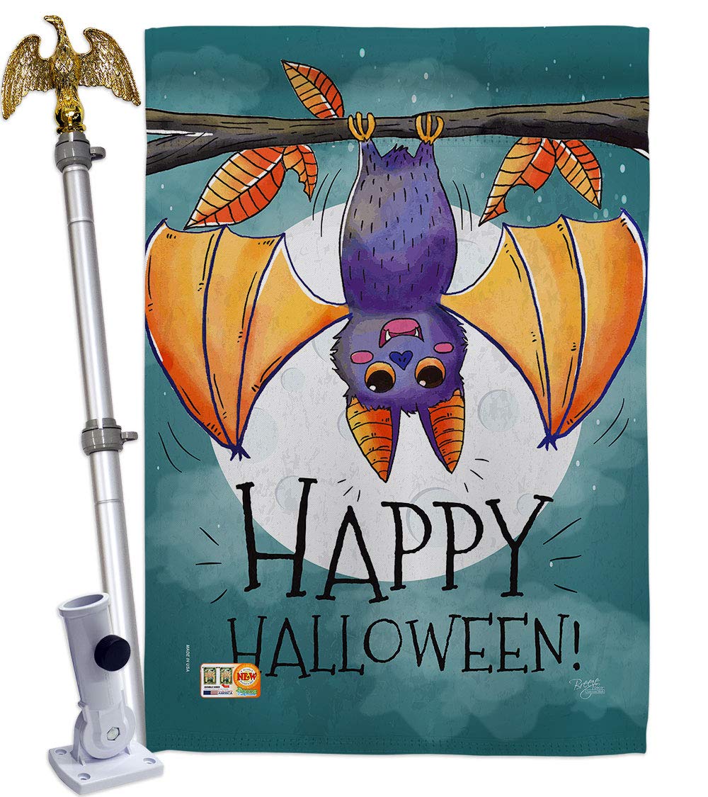 Happy Halloween Bat Flag 28