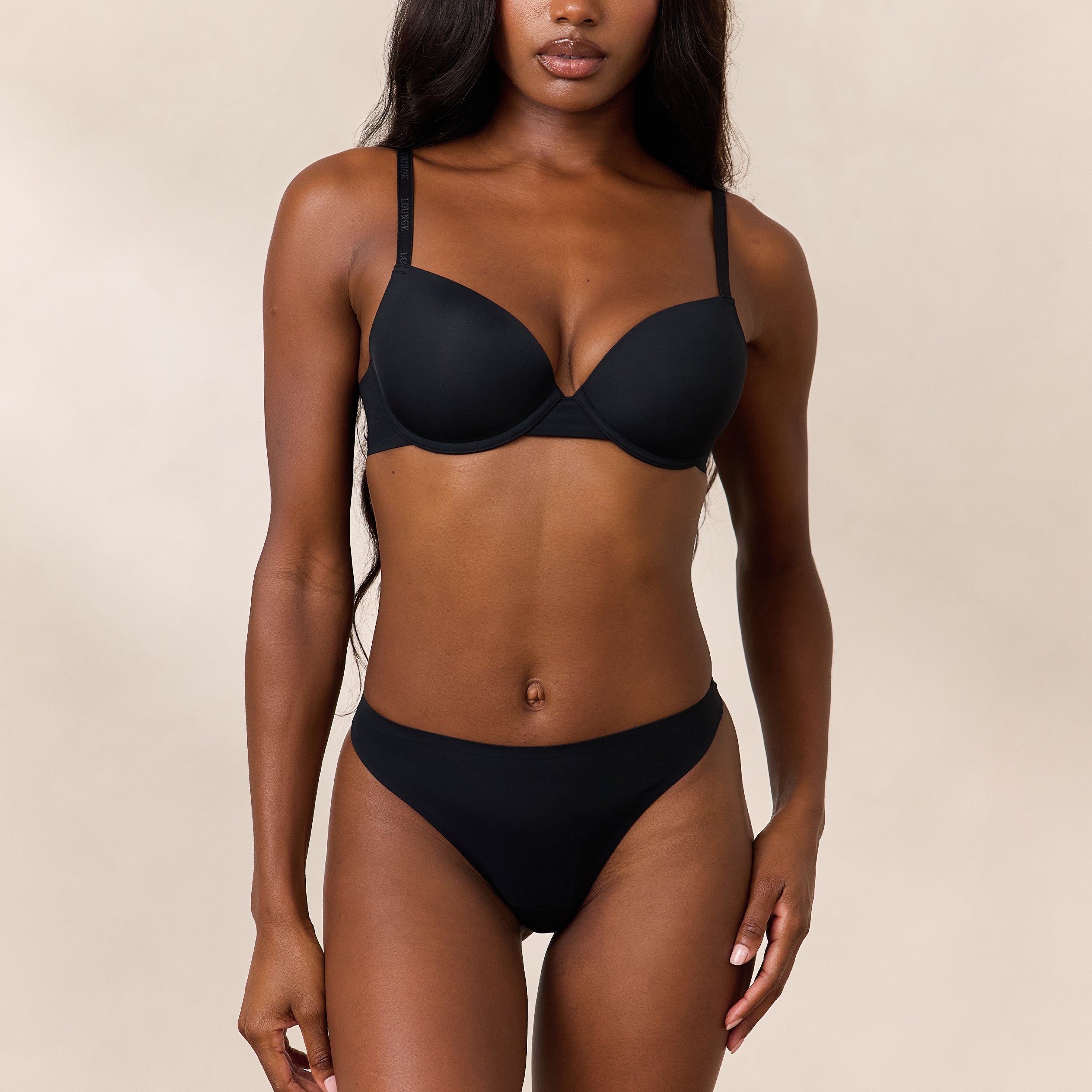 Invisible Form T-Shirt Bra - Seamless Comfort, Black - Perfect for Everyday Wear & Layering Under Tight Clothes