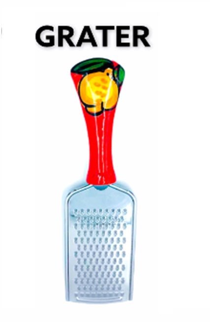 Premium Stainless Steel Cheese Grater - Amalfi Ceramics Kitchen Tool for Parmesan, Mozzarella & Hard Cheeses | Perfect for Pasta, Salads & Charcuterie Boards