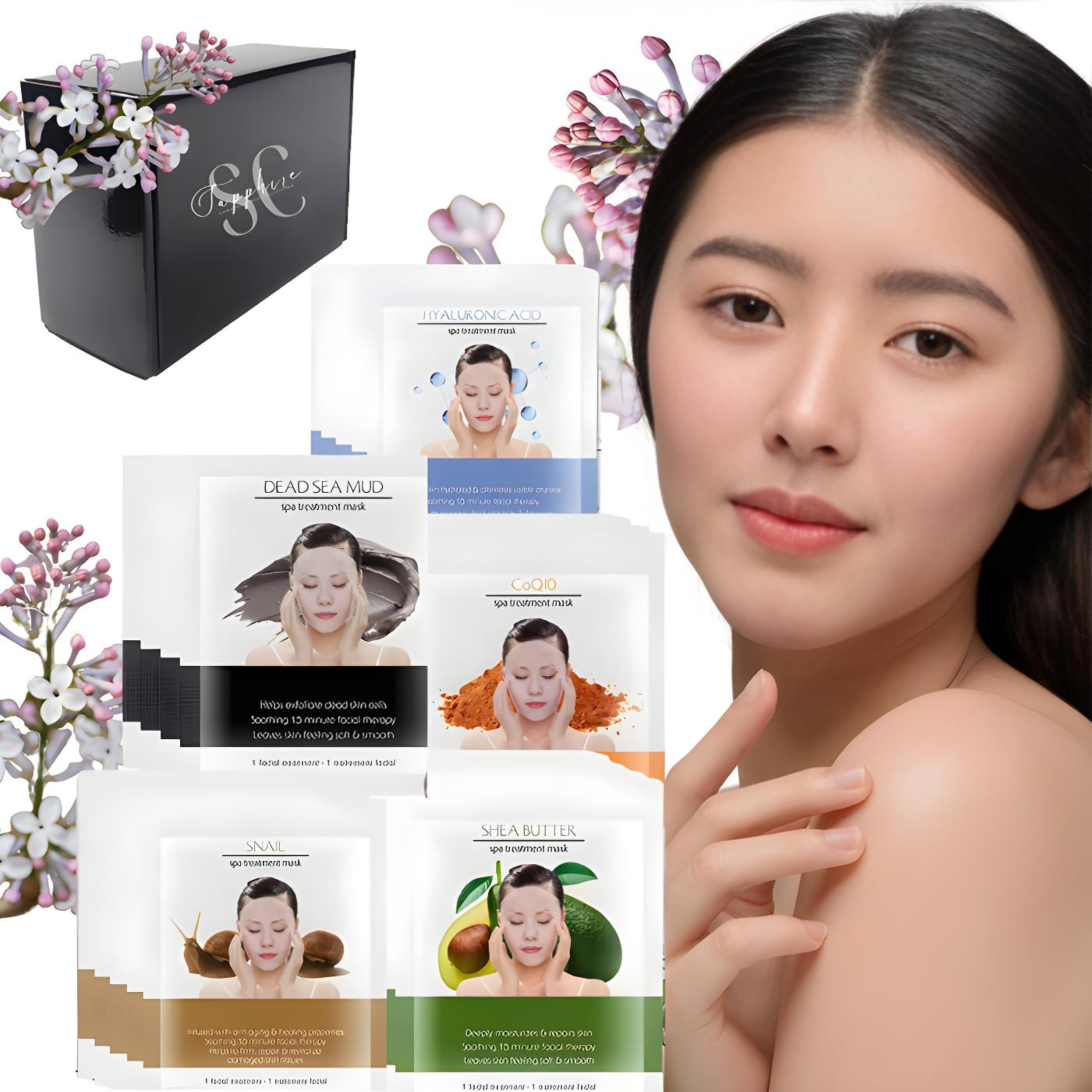 Korean Skincare Face Masks 20-Pack Variety Set | PH Balanced for Sensitive Skin | Cruelty-Free Facial Sheet Masks | Hydrating & Brightening | Perfect for Spa Night, Self-Care Routine & Travel Essentials
