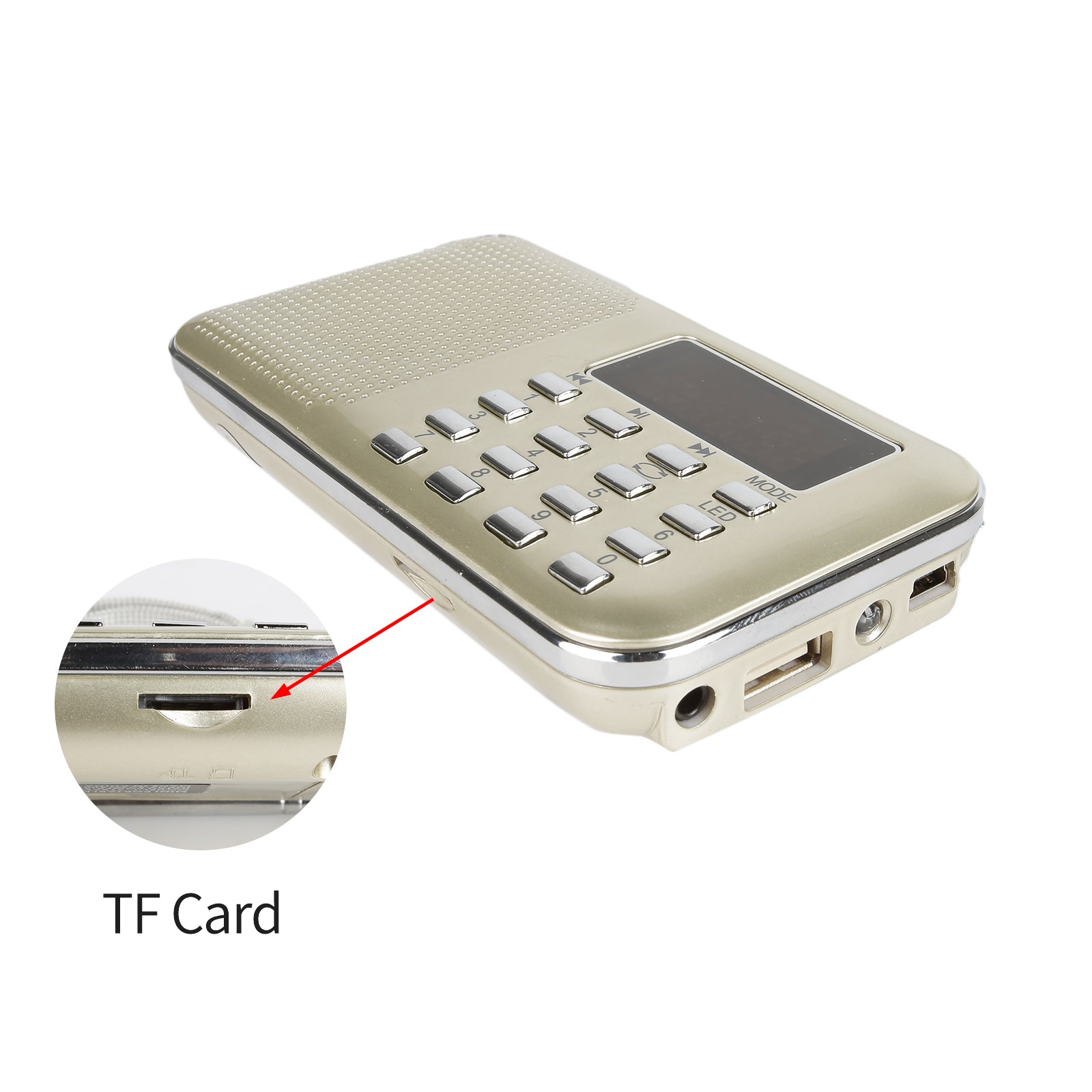 Portable Pocket AM FM Radio with MP3 Player - Compact Digital Audio Music Player for Outdoor, Travel, and Emergency Use