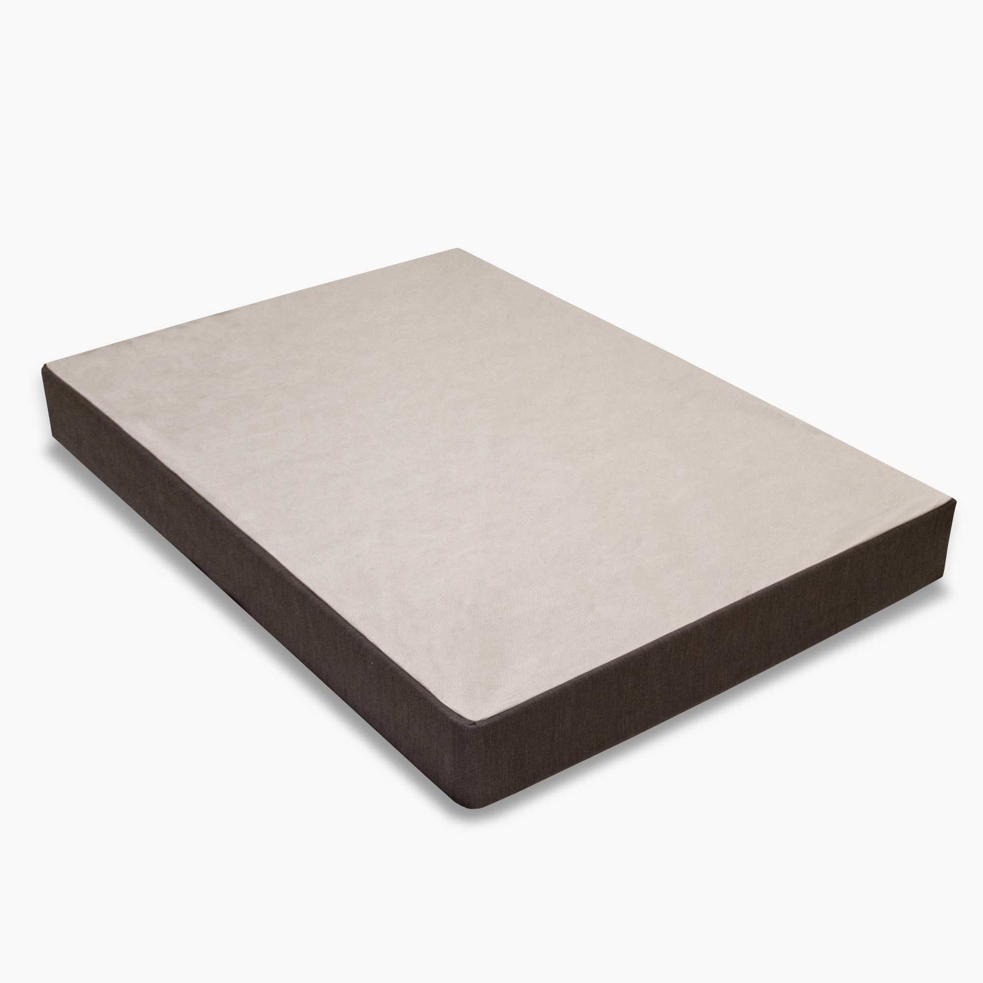 8-Inch High Profile Spring Coil Mattress Foundation - Sturdy Wood Structure & Easy Assembly Box Spring for Full XL Bed - Black | Perfect for Guest Rooms, Dorms & Home Bedrooms