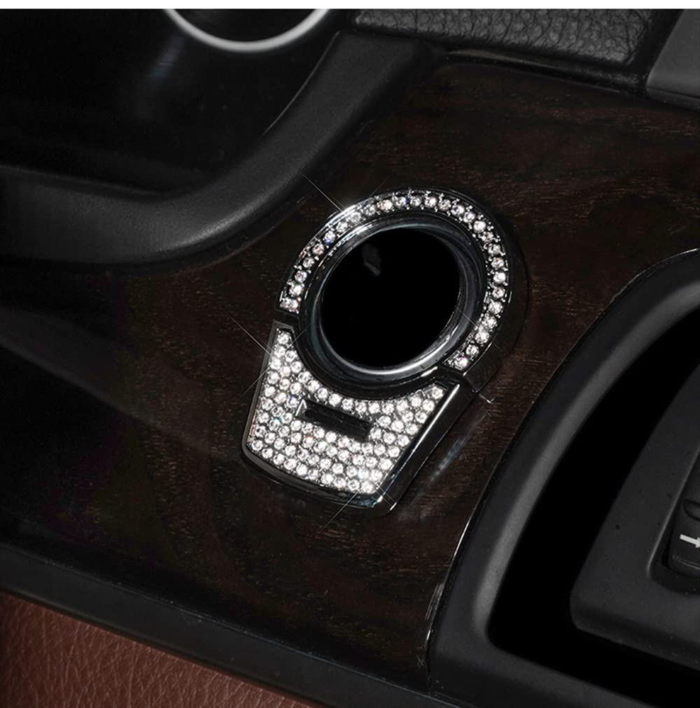 Sparkling Rhinestone Decal for BMW Ignition Start Button 2013-2017 Models - Car Interior Bling Accessory for Luxury Style & Personalization | Perfect for Car Enthusiasts & Customization Lovers