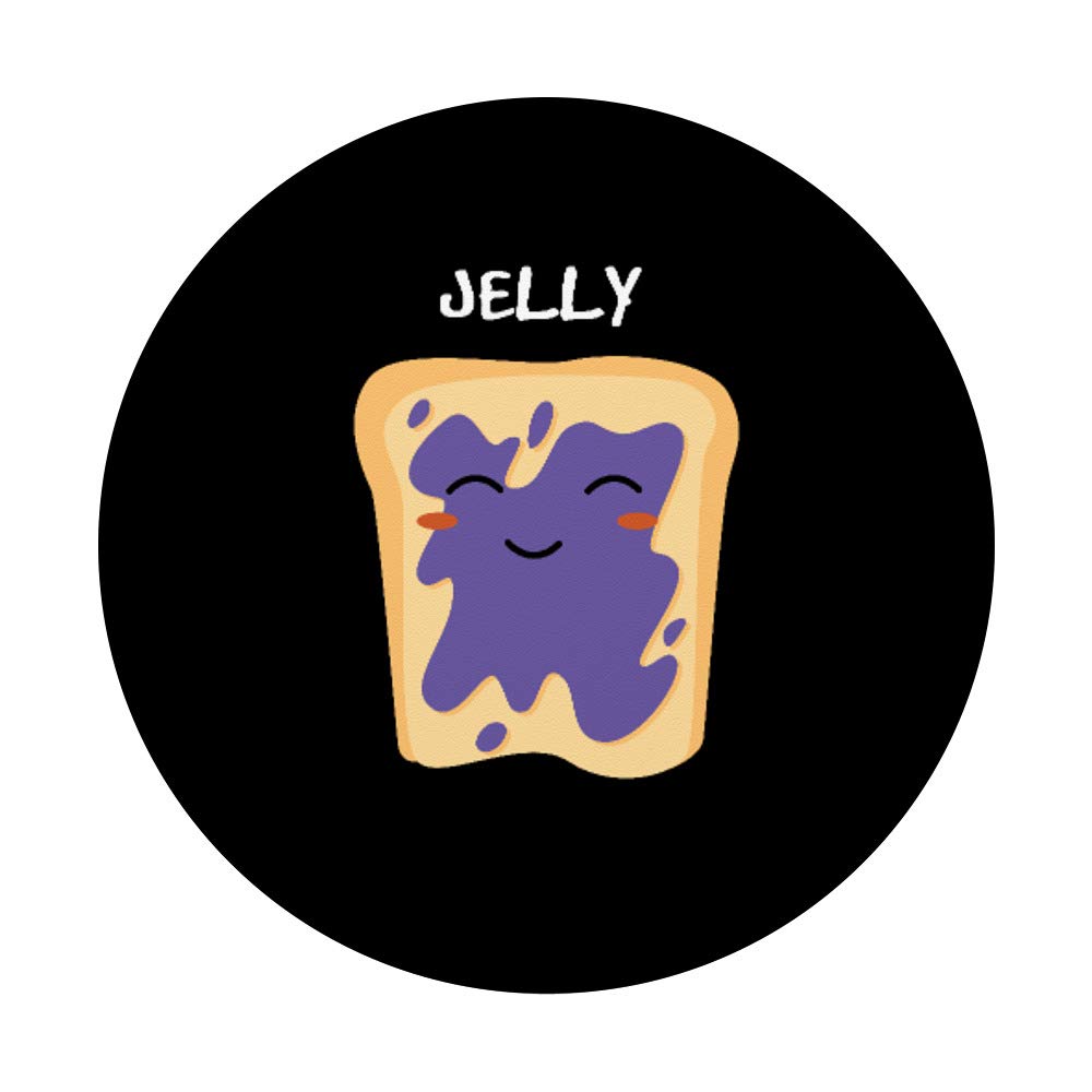 Peanut Butter and Jelly Matching Couple Best Friend Gift - Swappable PopGrip for Phones & Tablets | Fun Accessory for Couples, BFFs & Family | Perfect for Valentine's Day, Anniversaries & Everyday Use