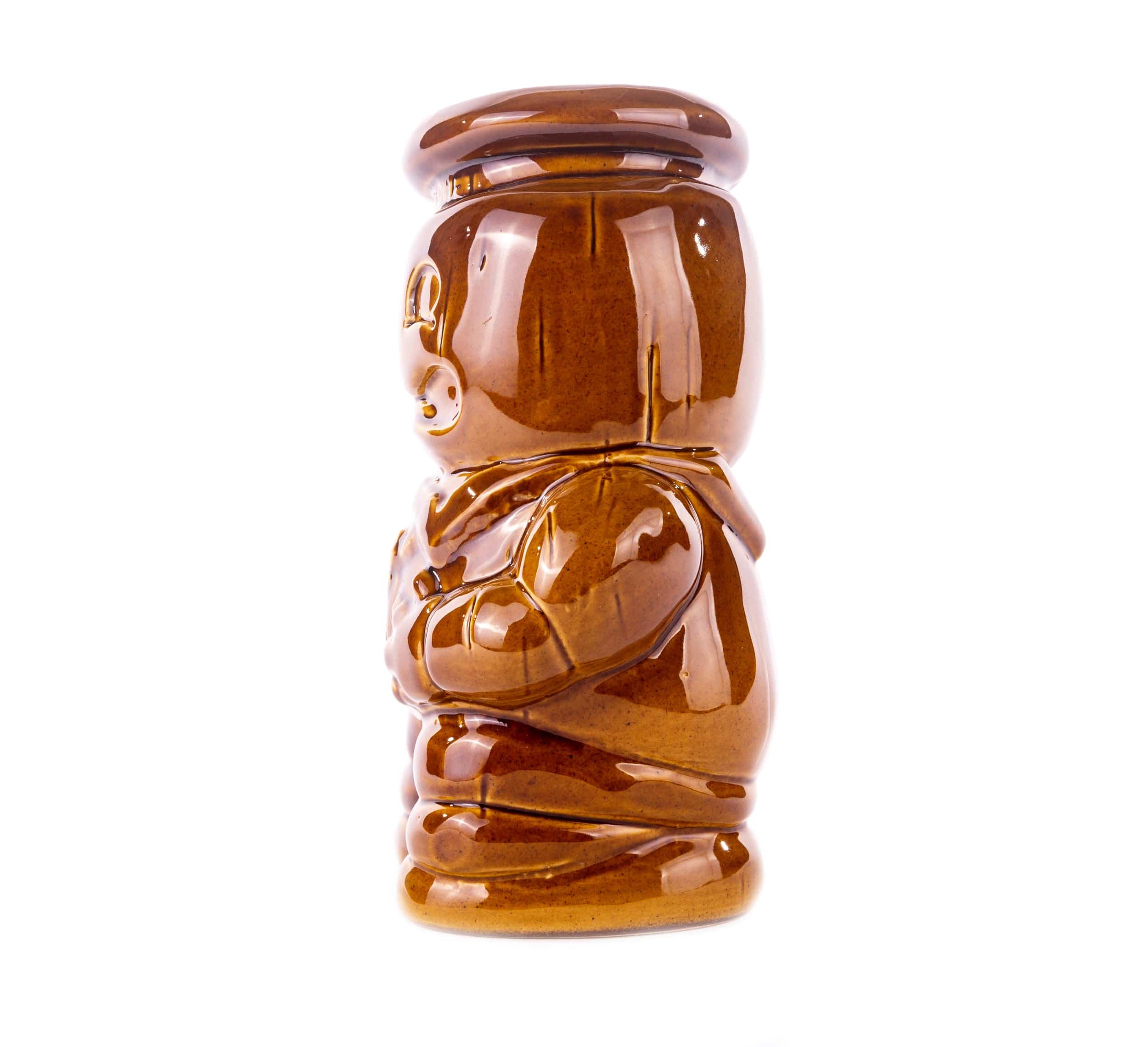 Ghostbusters Stay Puft Marshmallow Man Tiki Mug - Brown Collectible Cup for Movie Fans, Halloween Party Decor & Retro Home Bar Accessories