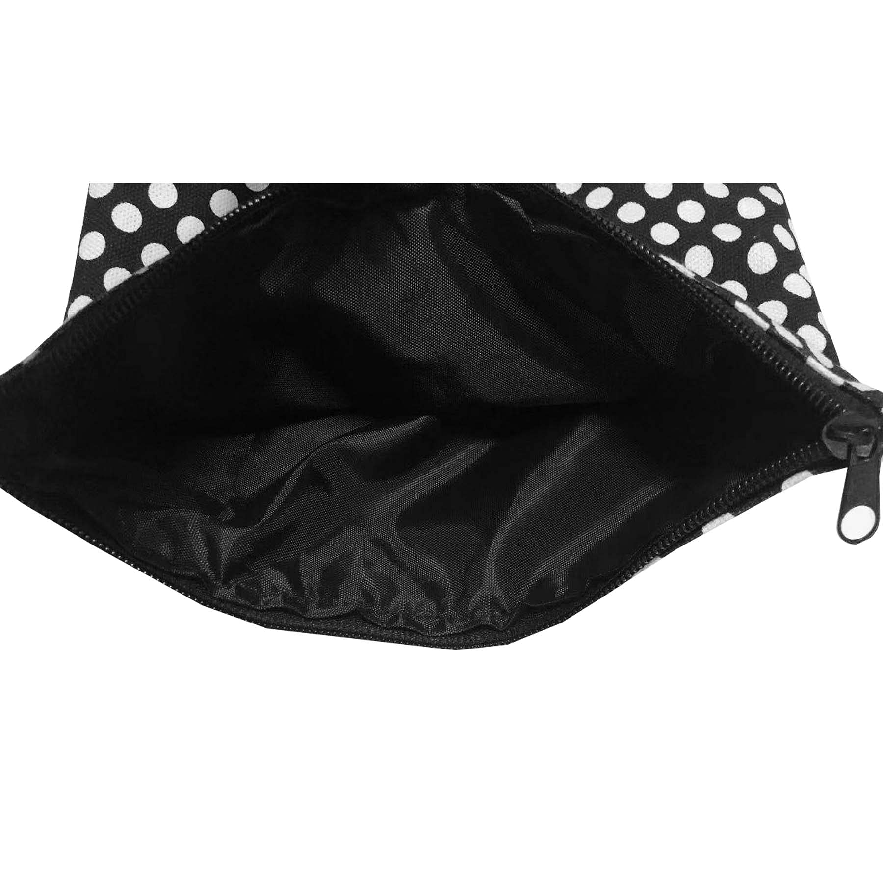 3 Pack Stylish Multifunctional Makeup Bags for Women - Cosmetic Organizer, Travel Toiletry Pouch, Storage Purse (Black Dot/White Dot) - Perfect for Travel, Gym & Daily Essentials Organization