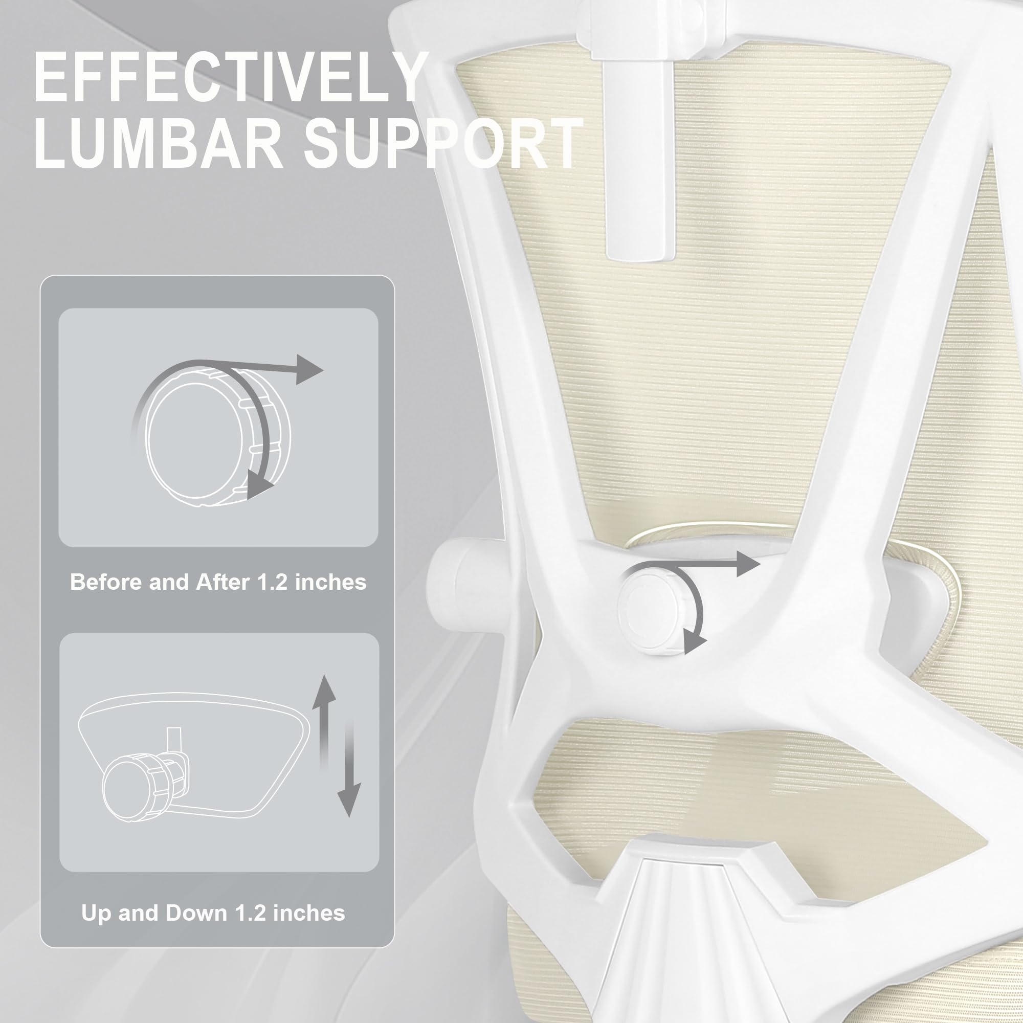 Ergonomic Office Chair with Footrest & Adjustable Lumbar Support - High Back Computer Chair with Headrest - Comfortable Executive Desk Chair for Home & Office Workspaces - Perfect for Long Hours of Sitting, Gaming, and Remote Work