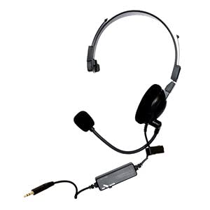 Norcon Communications TTUNCHS Noise Cancelling Two-Way Wired Headset with Microphone - Black - Ideal for Call Centers, Security Teams & Warehouse Communication