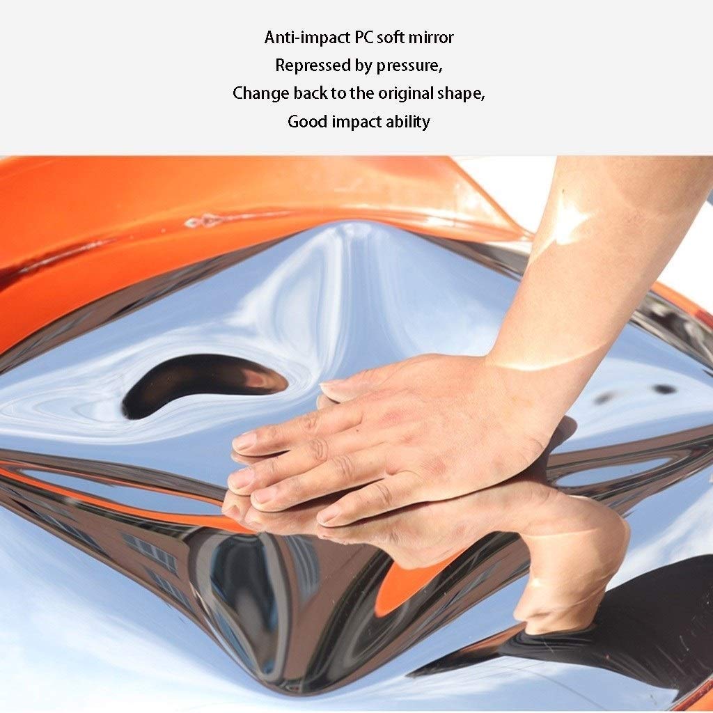 45cm Shatterproof Convex Traffic Safety Mirror - Wide Angle View for Rural Intersections, Walkways & Driveways | Durable Plastic Construction for Outdoor Use