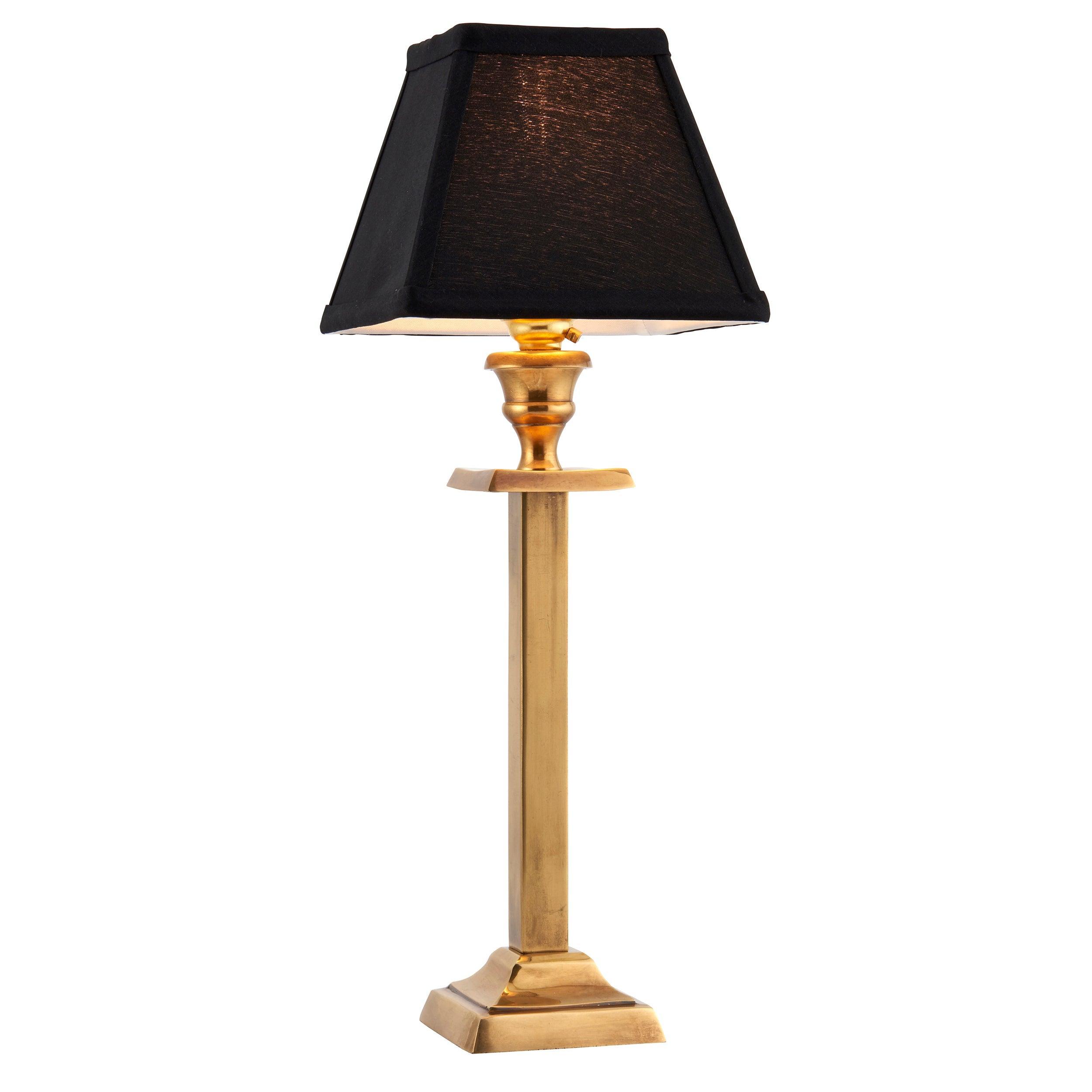 Wellesley Solid Brass Table Lamp Base - Elegant & Durable Base Only for Home Office Decor - Perfect for Living Room, Bedroom, or Study Lighting Upgrade