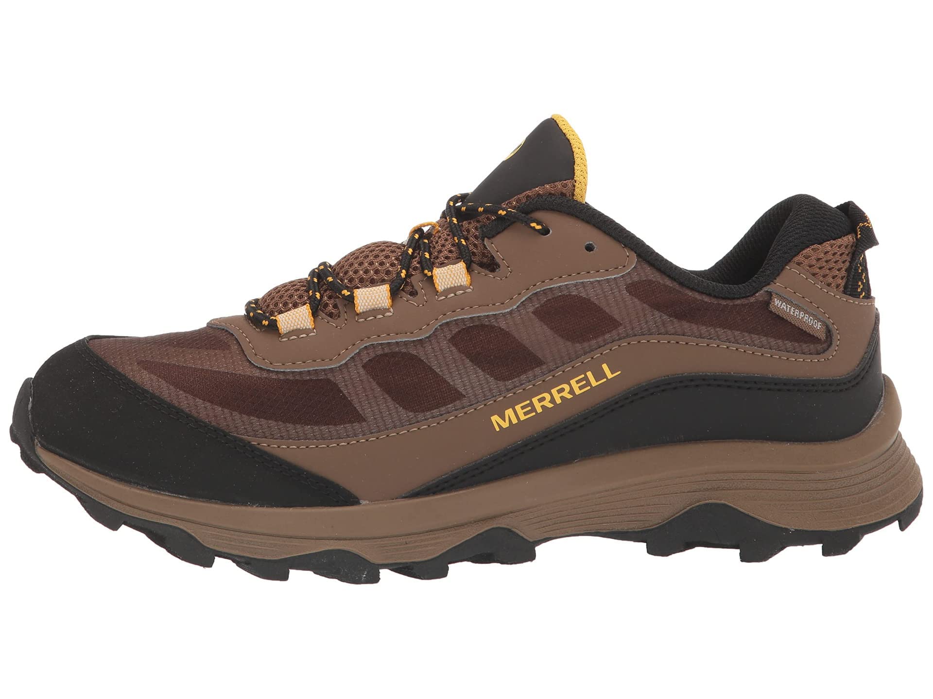 Merrell Kids Moab Speed Low Waterproof Hiking Shoes - Lightweight & Durable Outdoor Sneakers for Boys and Girls - Perfect for Trail Hiking, Camping, and School Activities