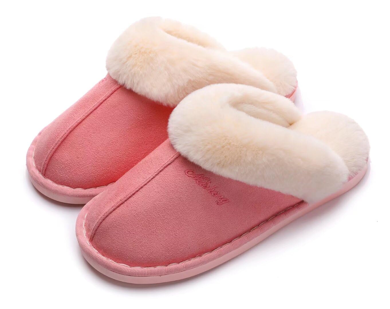 SincereWay Women's Plush Home Slippers - Cozy Fuzzy Indoor/Outdoor House Shoes for Winter Comfort - Perfect for Bedroom, Lounge & Backyard Use