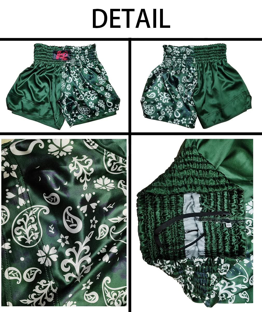 Men's Red Cross Muay Thai Boxing Shorts - Breathable Gym Sports Trunks for MMA, Kickboxing & Training | Perfect for Workouts & Martial Arts