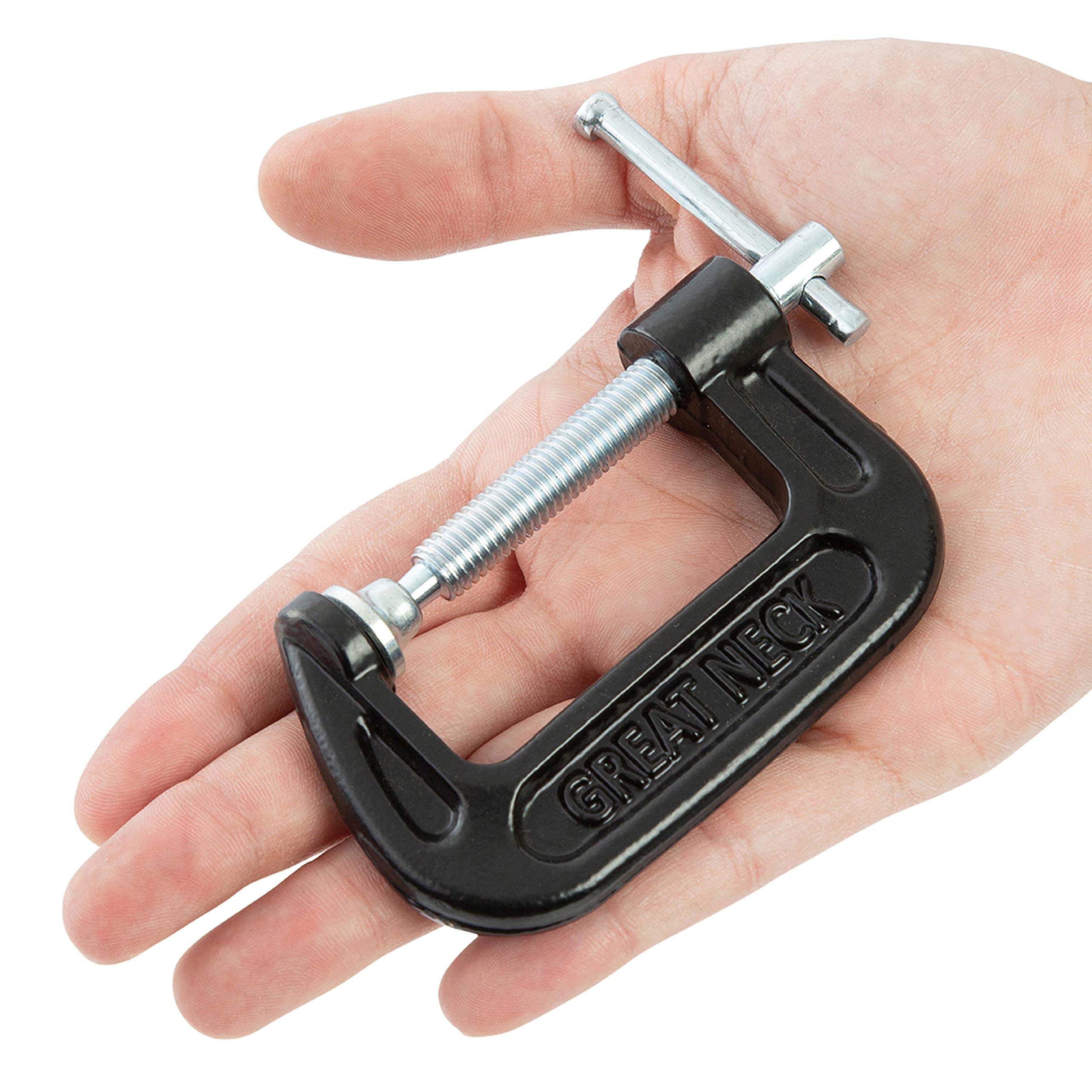 GreatNeck CC2 2-Inch C-Clamp for Woodworking & Auto Repair - Heavy Duty Clamping Tool for DIY & Welding Projects
