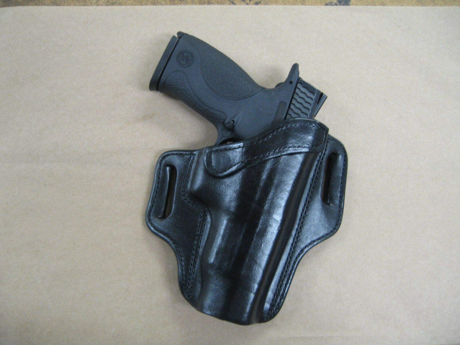 Azula Leather 2 Slot Molded Pancake Belt Holster for Sig Sauer P250/P320 Compact, P320 Carry & X-Carry - Tan Left Hand - Concealed Carry & Range Use