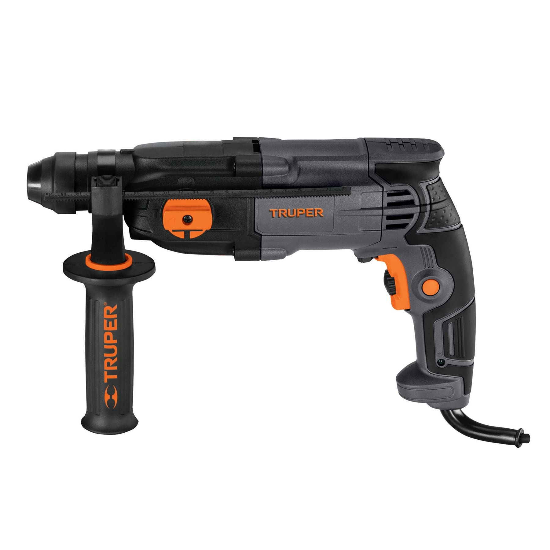 TRUPER ROEL-50N 5-Joule SDS Rotary Hammer Drill with Plastic Case - Powerful Corded Electric Drill for Concrete, Masonry & Stone - Perfect for Construction, Renovation & DIY Projects