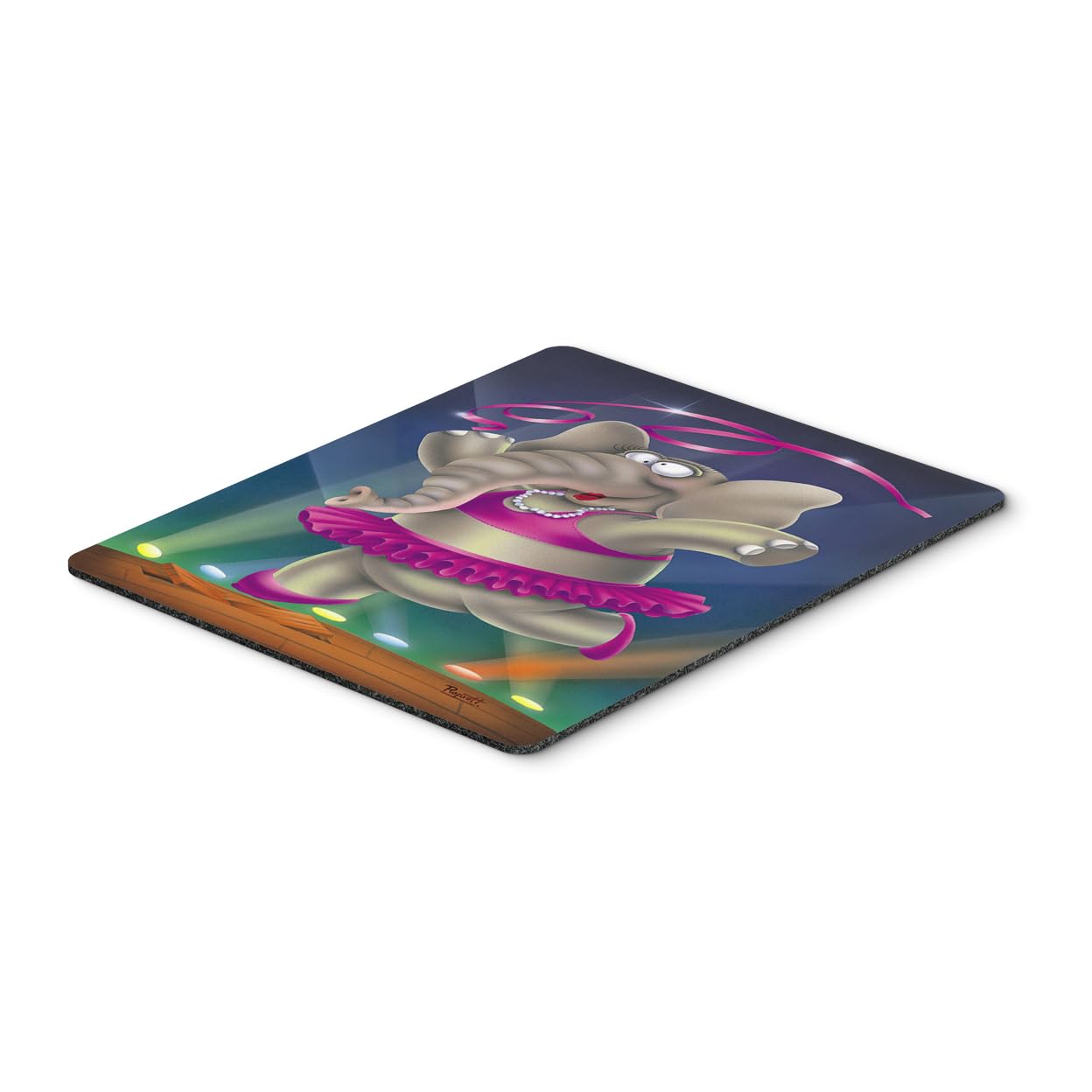 Elephant Ballerina Mouse Pad & Hot Pad Trivet - Large Washable Non-Slip Desk Mat for Home Office, Gaming, Computer & Laptop Use | Cute Kitchen Decor & Workspace Accessory