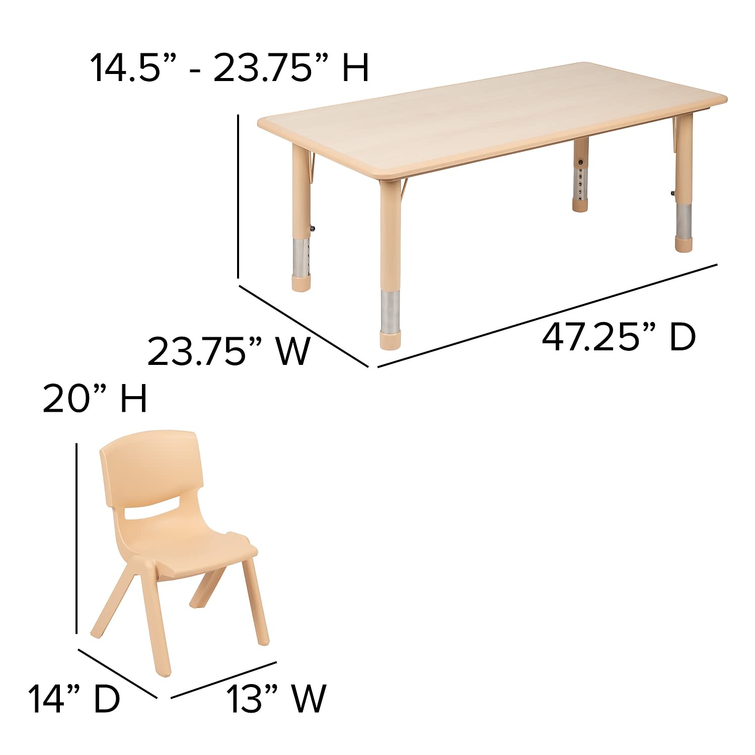 Flash Furniture Emmy 23.625