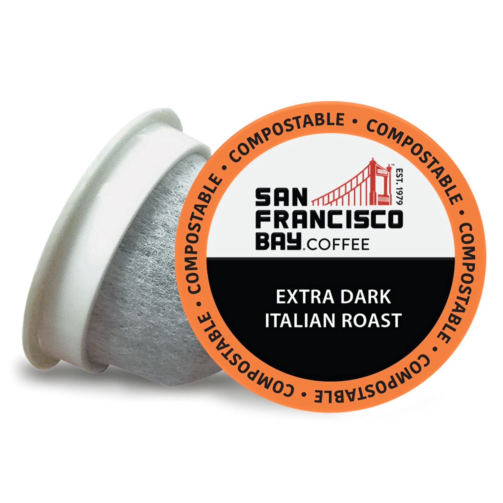 San Francisco Bay Compostable Coffee Pods - Extra Dark Italian Roast (80 Count) K Cup Compatible with Keurig 2.0 | Eco-Friendly Single Serve Coffee for Home & Office Use