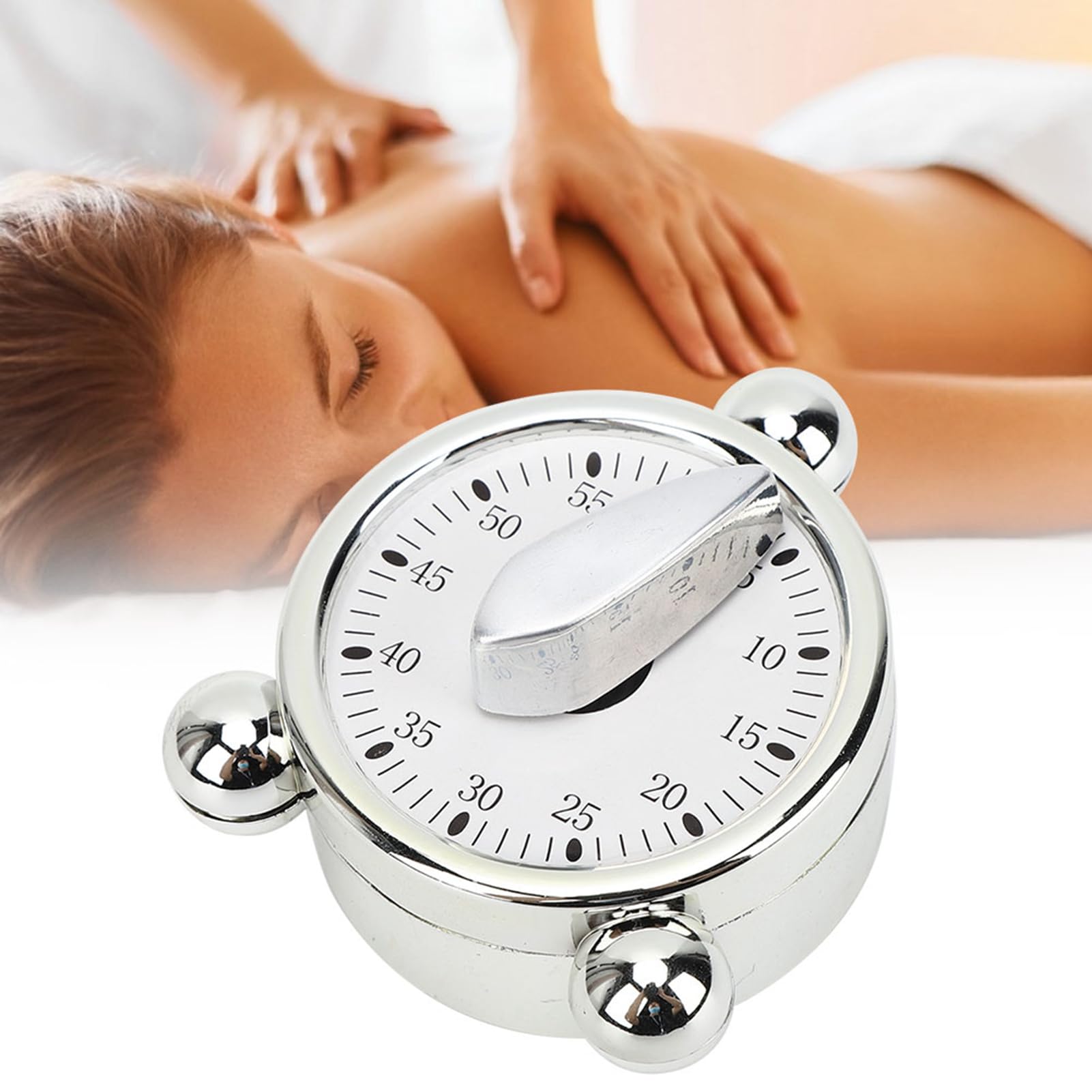 Garosa Kitchen Timer - Cylindrical Mechanical Cooking Alarm Clock for Baking, Learning, Hairdressing & Beauty Salon - Precise Manual Timer for Home & Professional Use