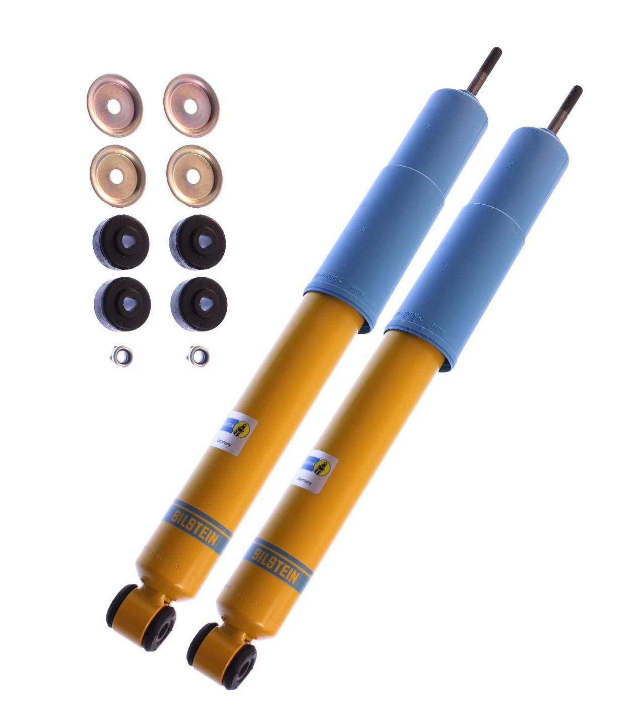 Bilstein B6 Performance Rear Shock Absorbers - Pair Set for 1994-2004 Ford Mustang | Heavy-Duty Suspension Upgrade | Perfect for Street Performance & Track Racing