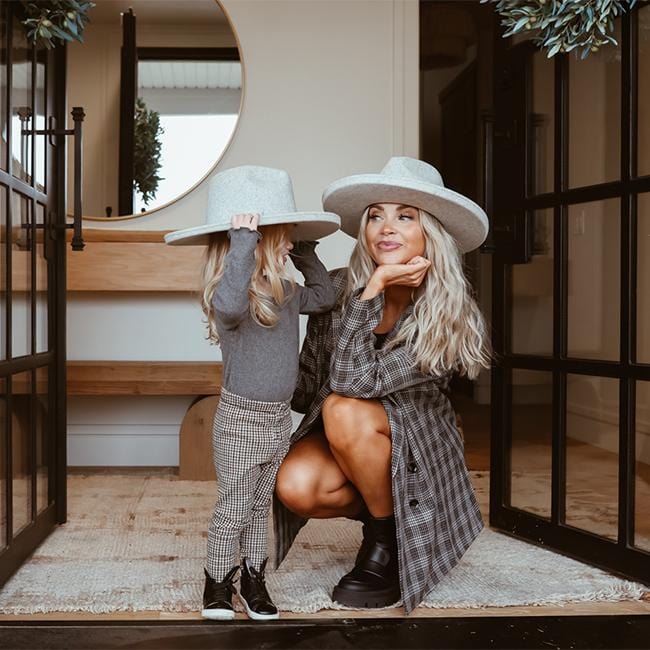 Cara Loren Kids Pencil Brim Hat - Stylish Sun Protection for Girls, Perfect for School, Beach & Outdoor Activities