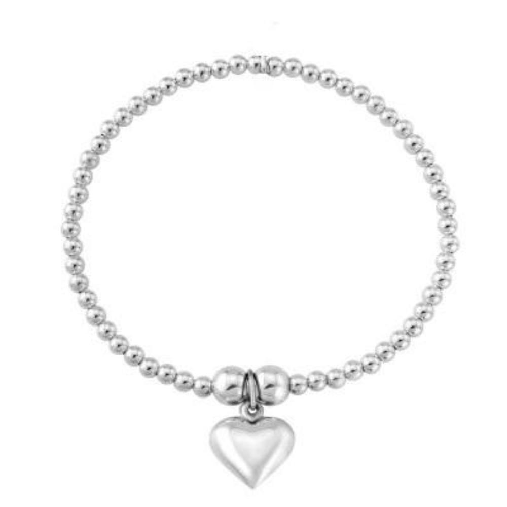 Sterling Silver Heart Bracelet for Women - Elegant & Dainty Jewelry Gift for Her - Perfect for Valentine's Day, Anniversary & Everyday Wear