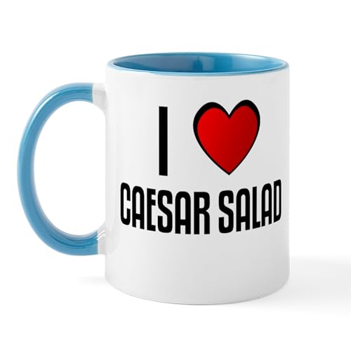 White/Blue Inside - I LOVE CAESAR SALAD Mug