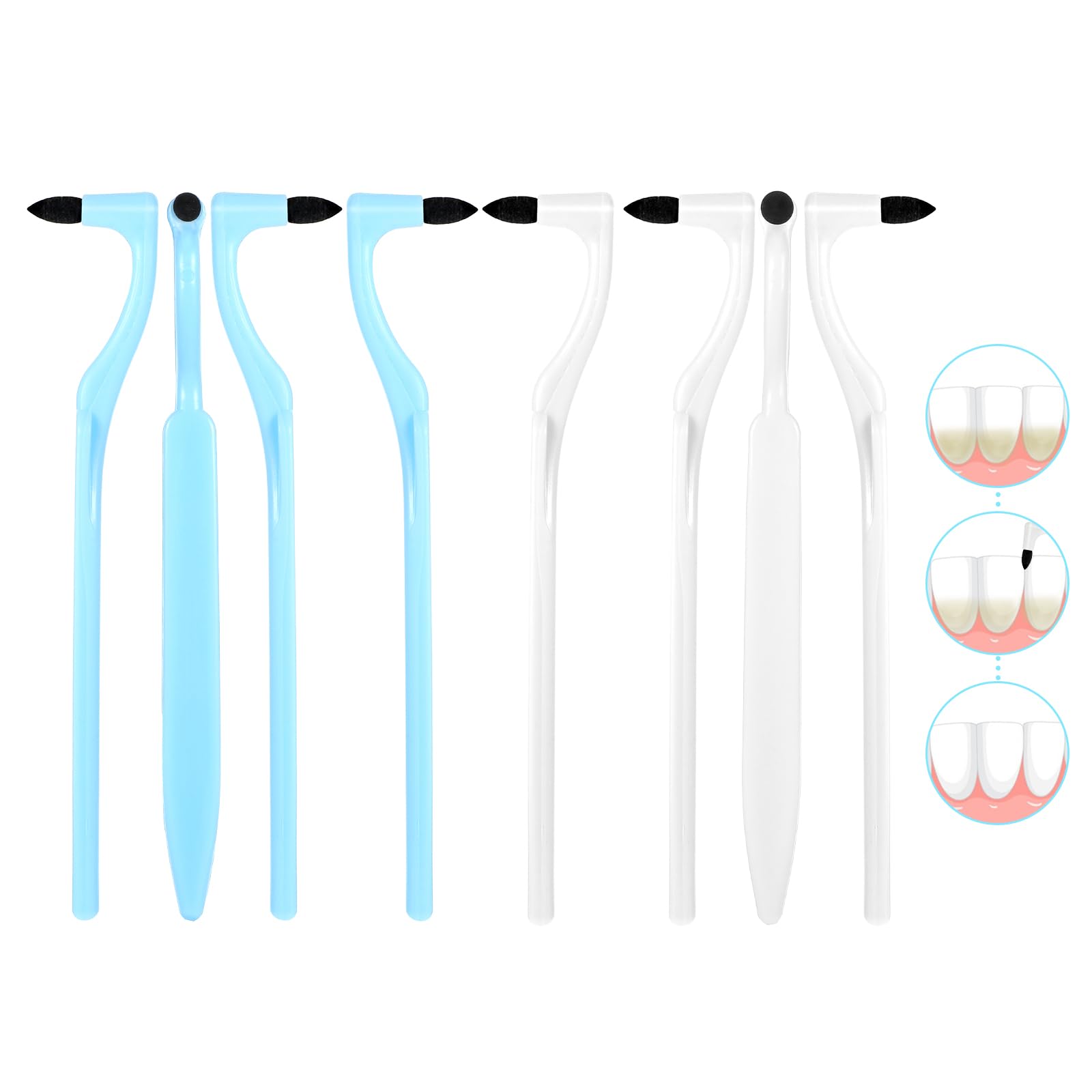 Professional Sibba Tooth Stain Eraser Kit - 8Pcs Dental Stain Remover Tools with Tartar Scraper & Brush for Teeth Whitening & Oral Care | Perfect for Home Dental Hygiene & Travel