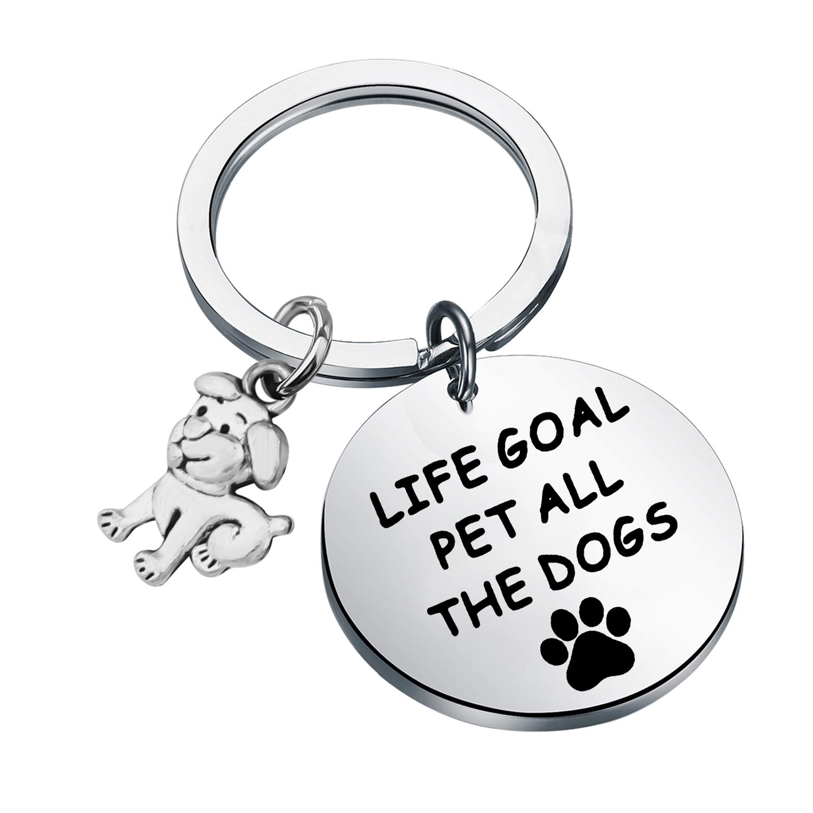 FAADBUK Dog Mom Gift Keychain - Paw Print Jewelry for Dog Lovers & Pet Owners - Perfect for Birthdays, Holidays & Everyday Wear