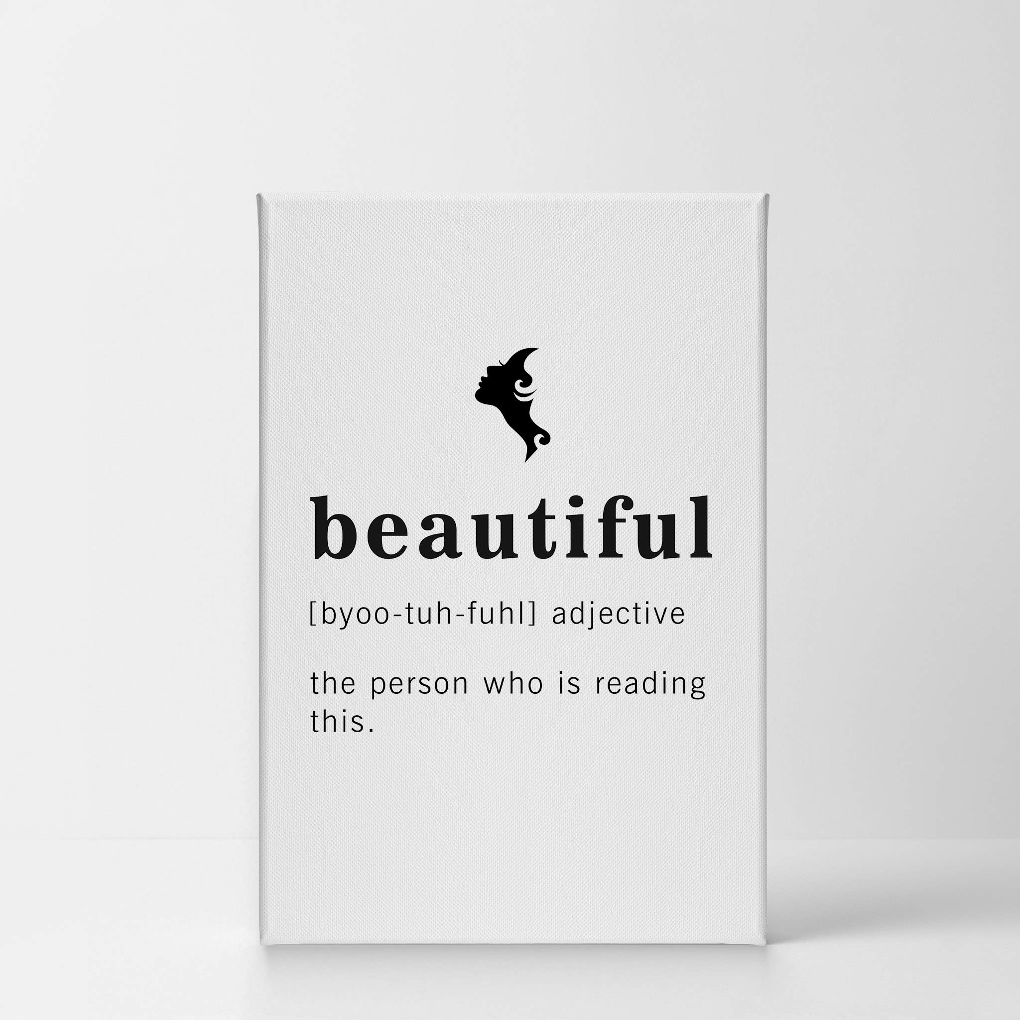Funny Adjective Noun Dictionary Definition Wall Art - Beautiful Inspirational Quote Canvas Print for Office, Living Room, Bedroom & Bathroom Decor | 36x24 Inch Ready-to-Hang Made in USA Wall Decor | Perfect Gift for Housewarming, Birthday & Home Styling