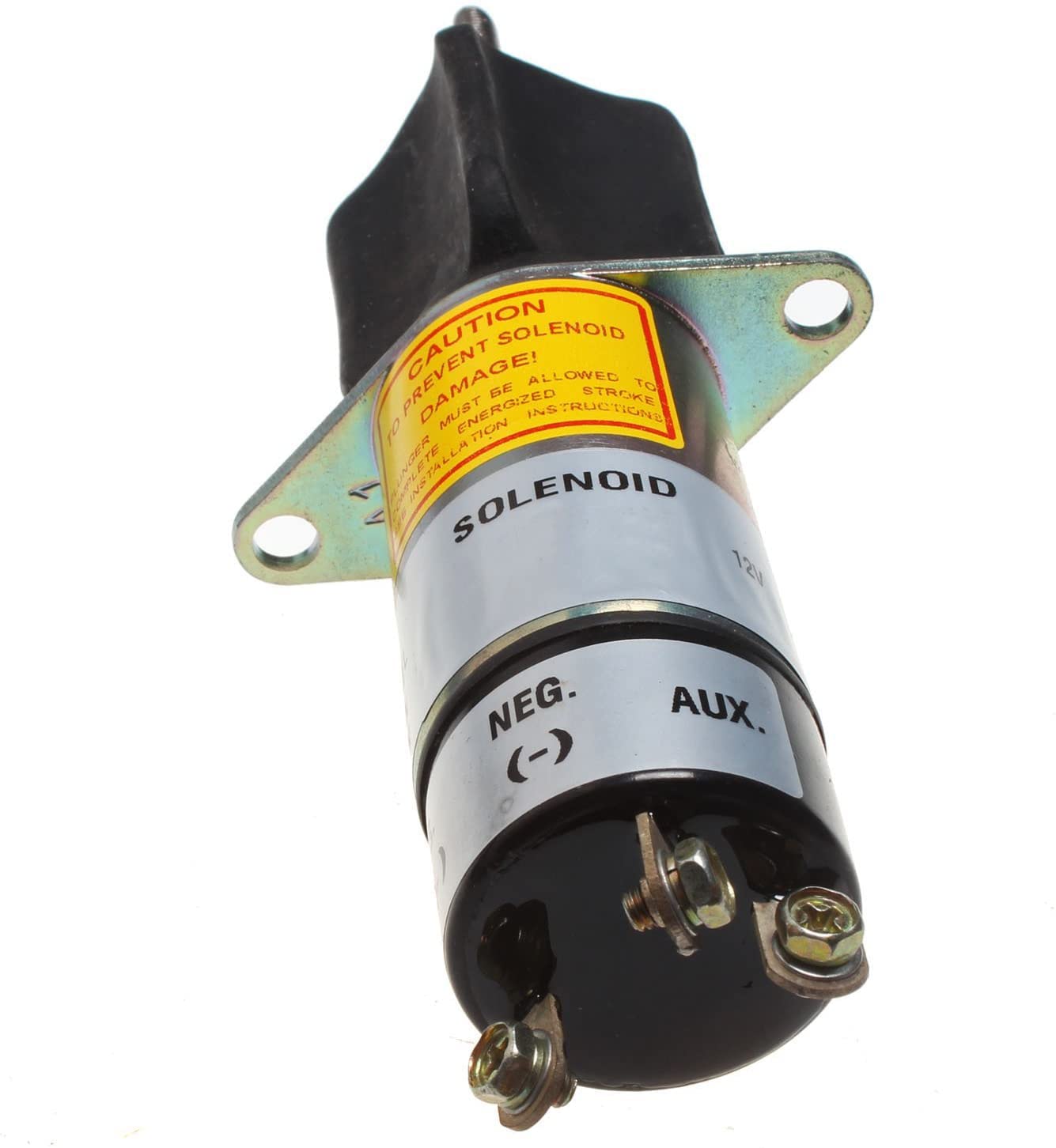 JEENDA 12V Solenoid 307-2758 with Three Terminal - Compatible with Miller Welders, AEAD 200LE, Legend, Onan P216G P218G P220G P224G OL16 OL18 OL20 - Ideal for Welding Equipment Repair & Maintenance