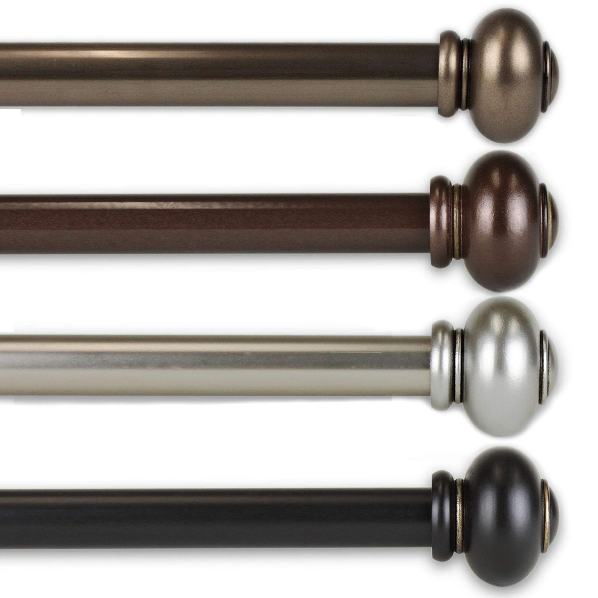 Carl Black Curtain Rod Holdback - Decorative Window Hardware for Drapes & Sheers - Perfect for Living Room, Bedroom & Home Decor