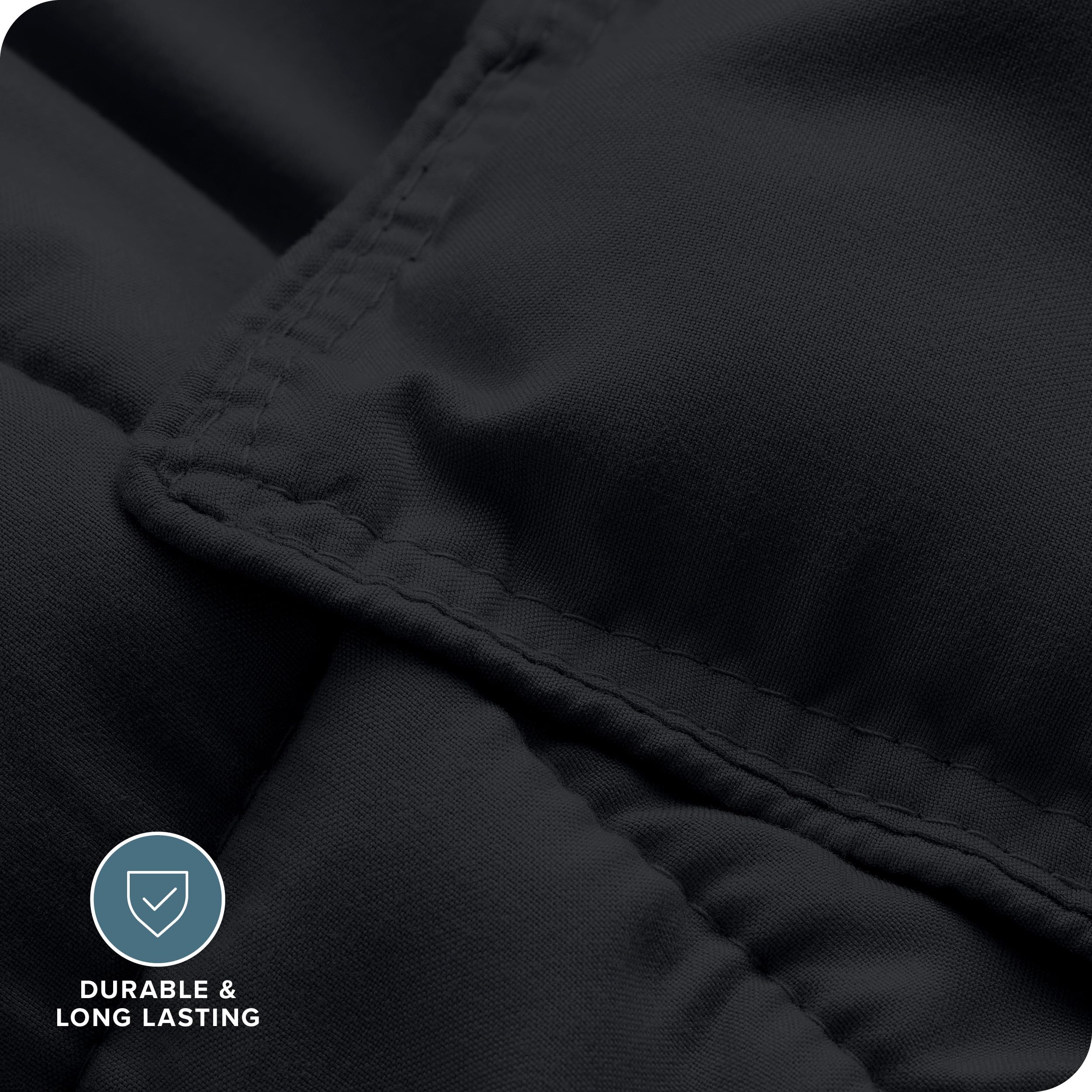 Bare Home Oversized King Comforter Set - Ultra Soft Goose Down Alternative - Premium 1800 Series All Season Warmth - Luxury Bedding for Master Bedroom (Black) | Perfect for Cold Nights & Cozy Home Decor
