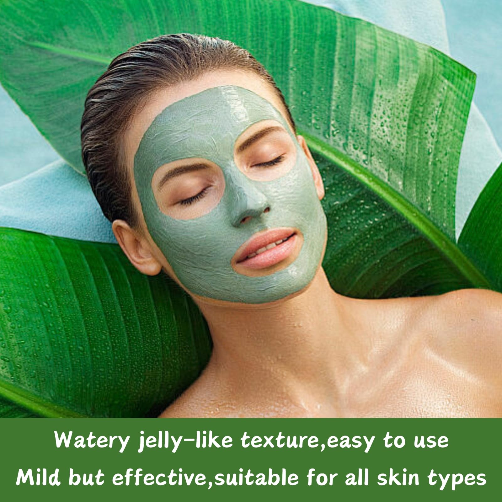Green Tea Clay Mask for Face - Deep Cleansing & Pore Minimizing Facial Mask for Women - Oil Control & Exfoliating Mud Mask - Whitehead Remover for Clear Skin | Perfect for Acne-Prone Skin & Weekly Detox Routine